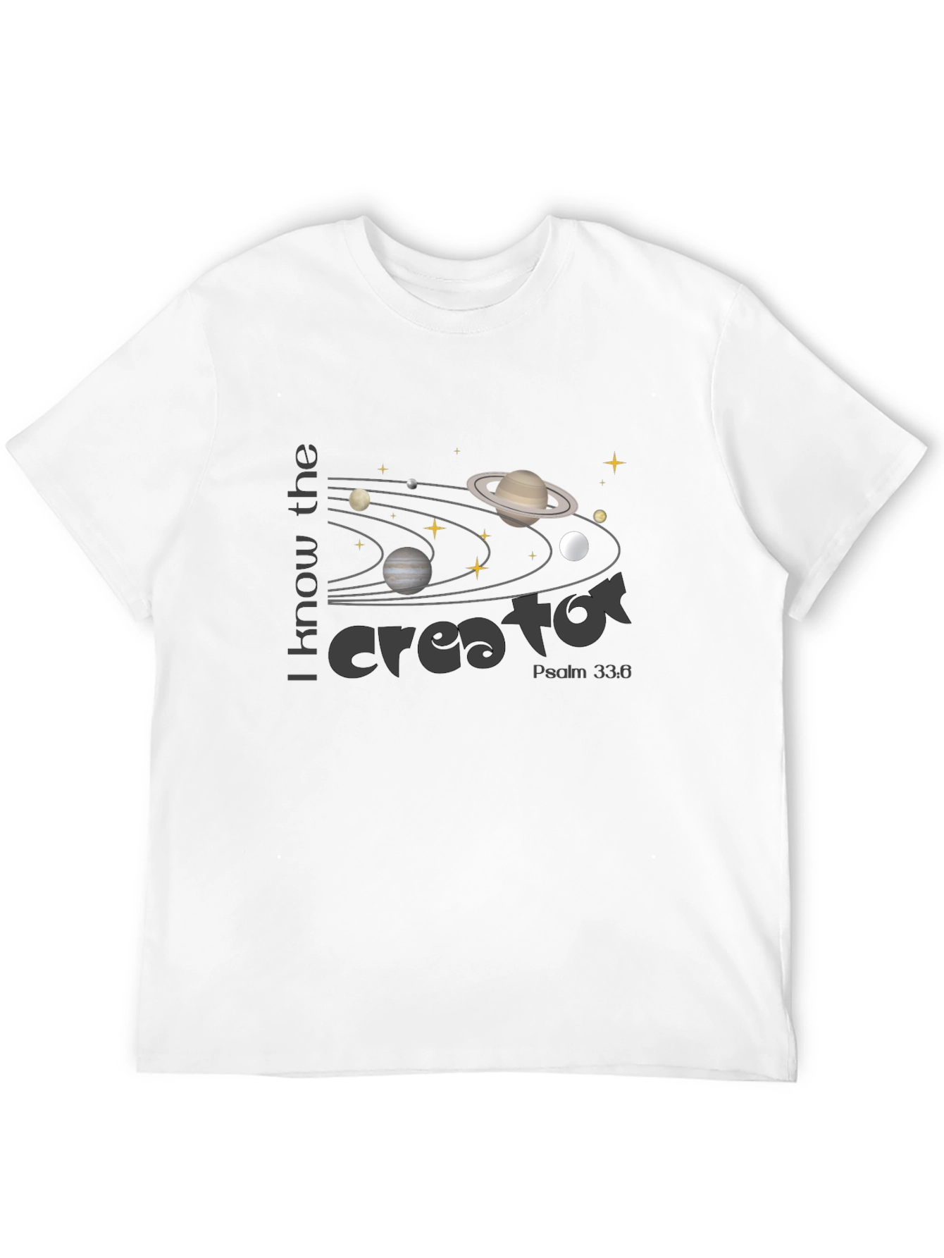 Creator Universe Graphic Tee - Psalm 33:6