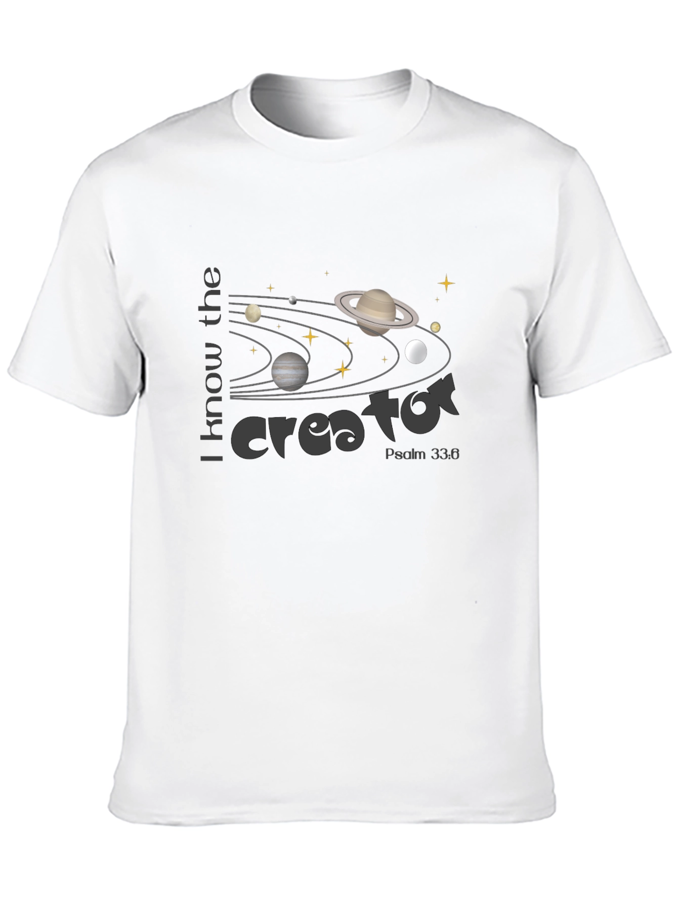 Creator Universe Graphic Tee - Psalm 33:6