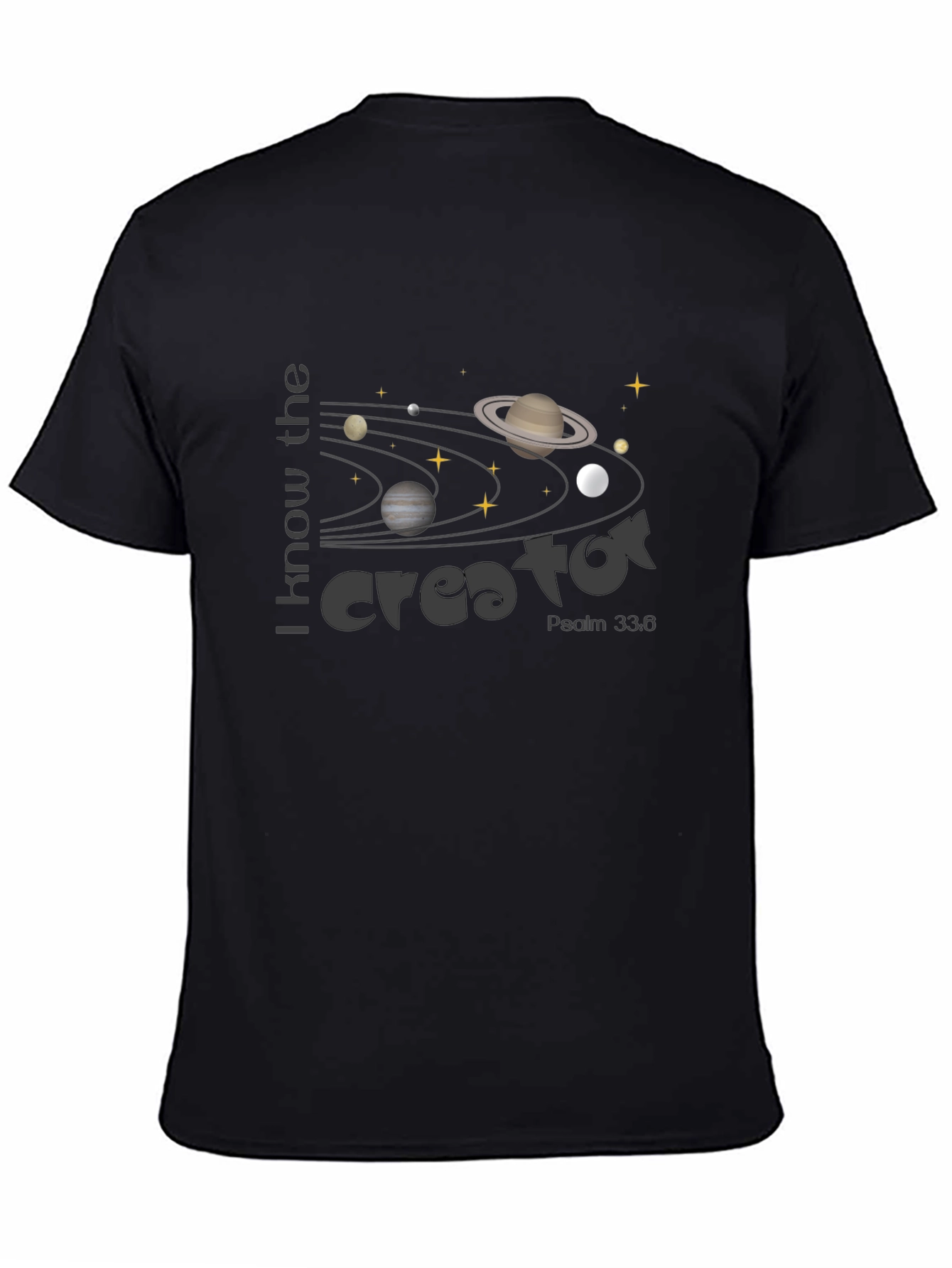 Creator Universe Graphic Tee - Psalm 33:6