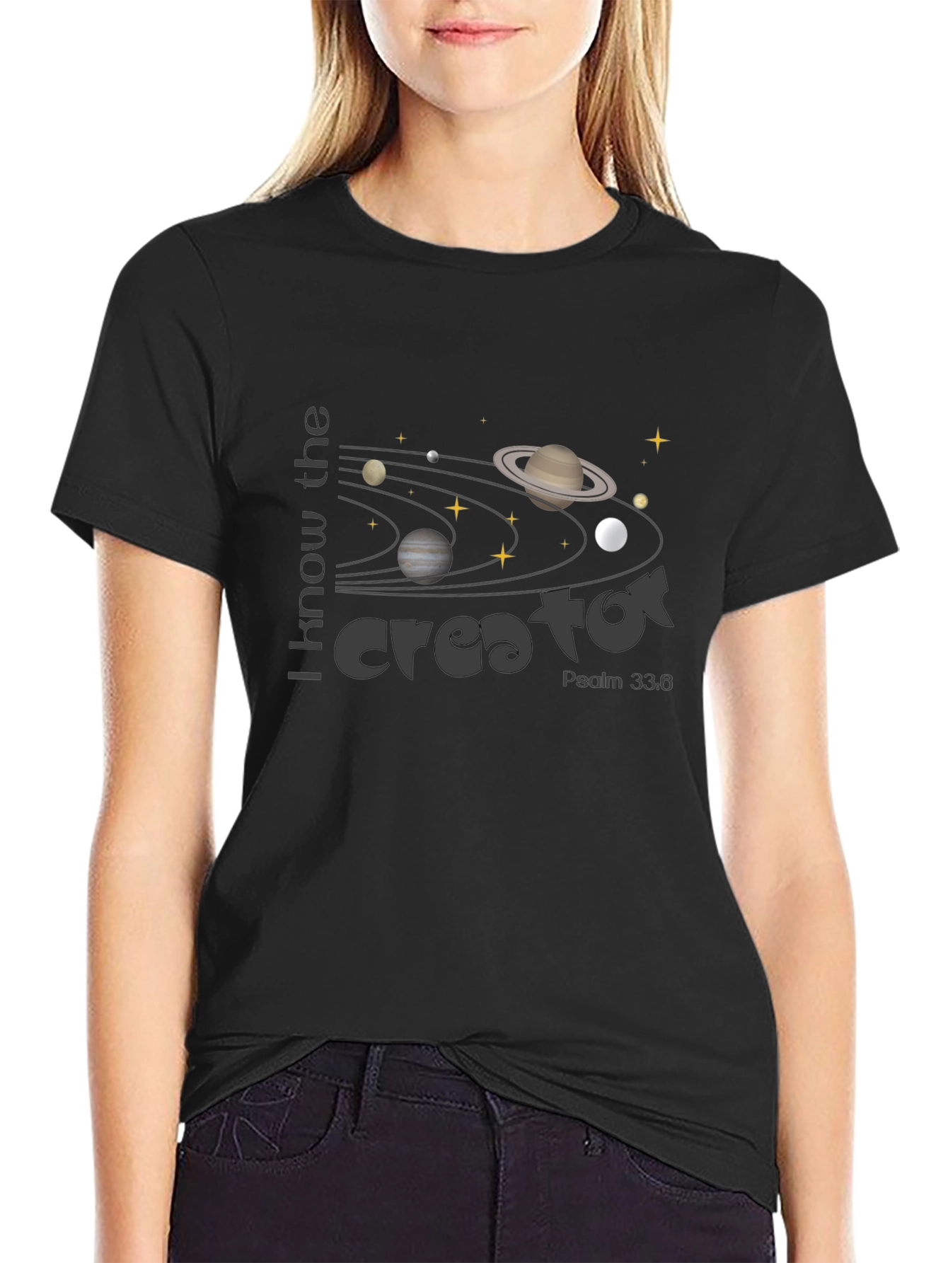 Creator Universe Graphic Tee - Psalm 33:6