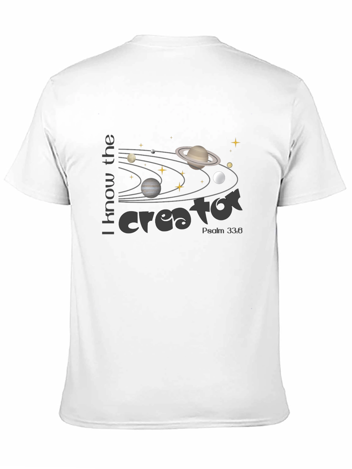 Creator Universe Graphic Tee - Psalm 33:6