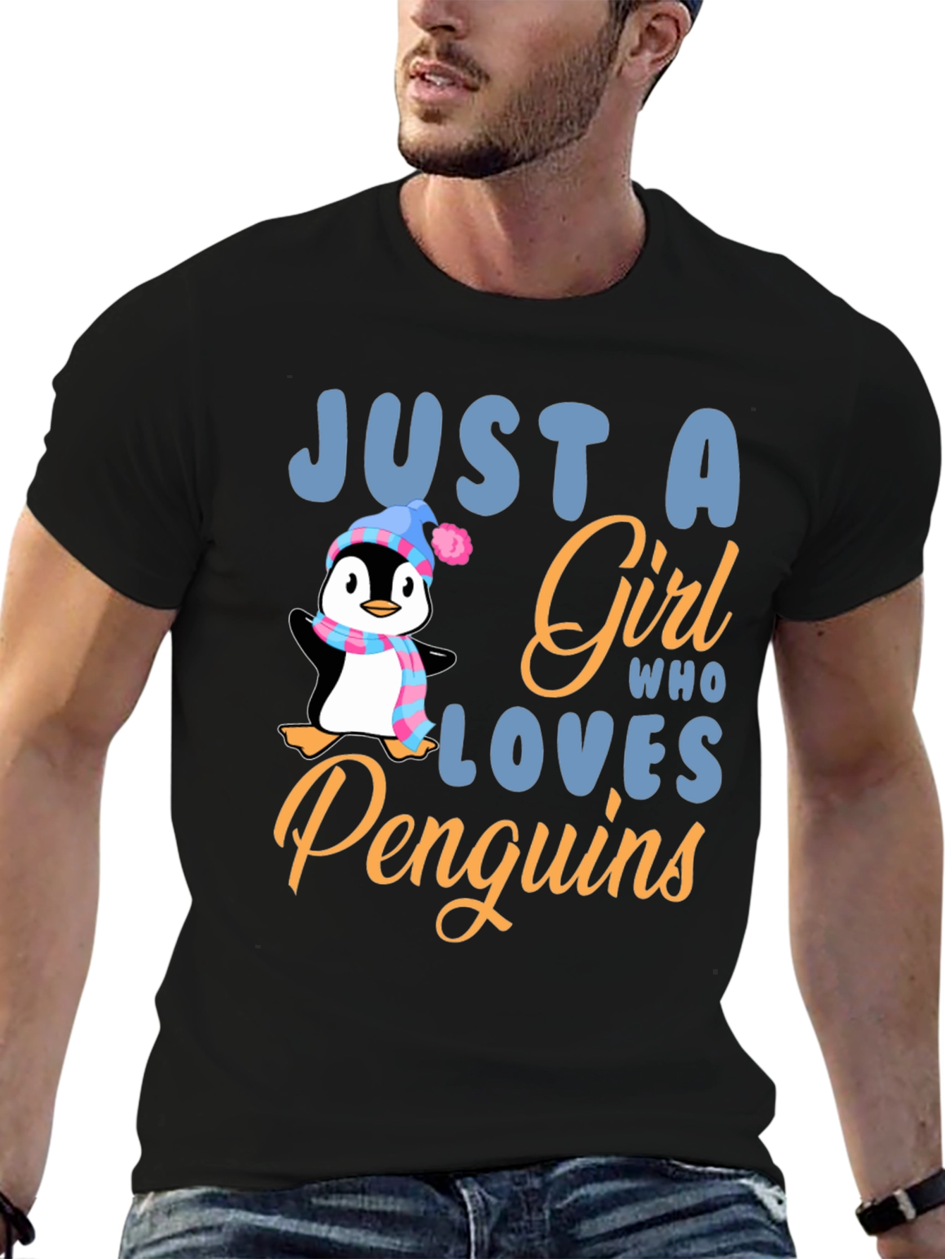 Just A Girl Who Loves Penguins T-Shirt