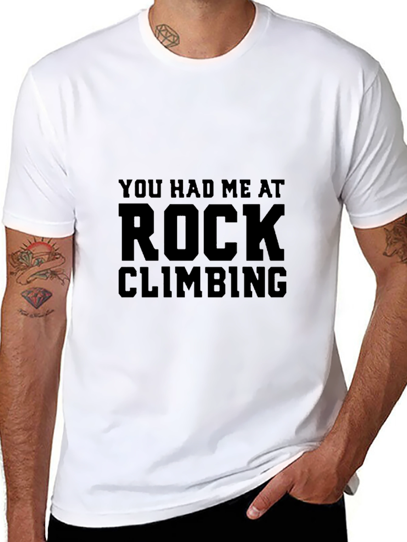 Rock Climbing Graphic Tee Shirt