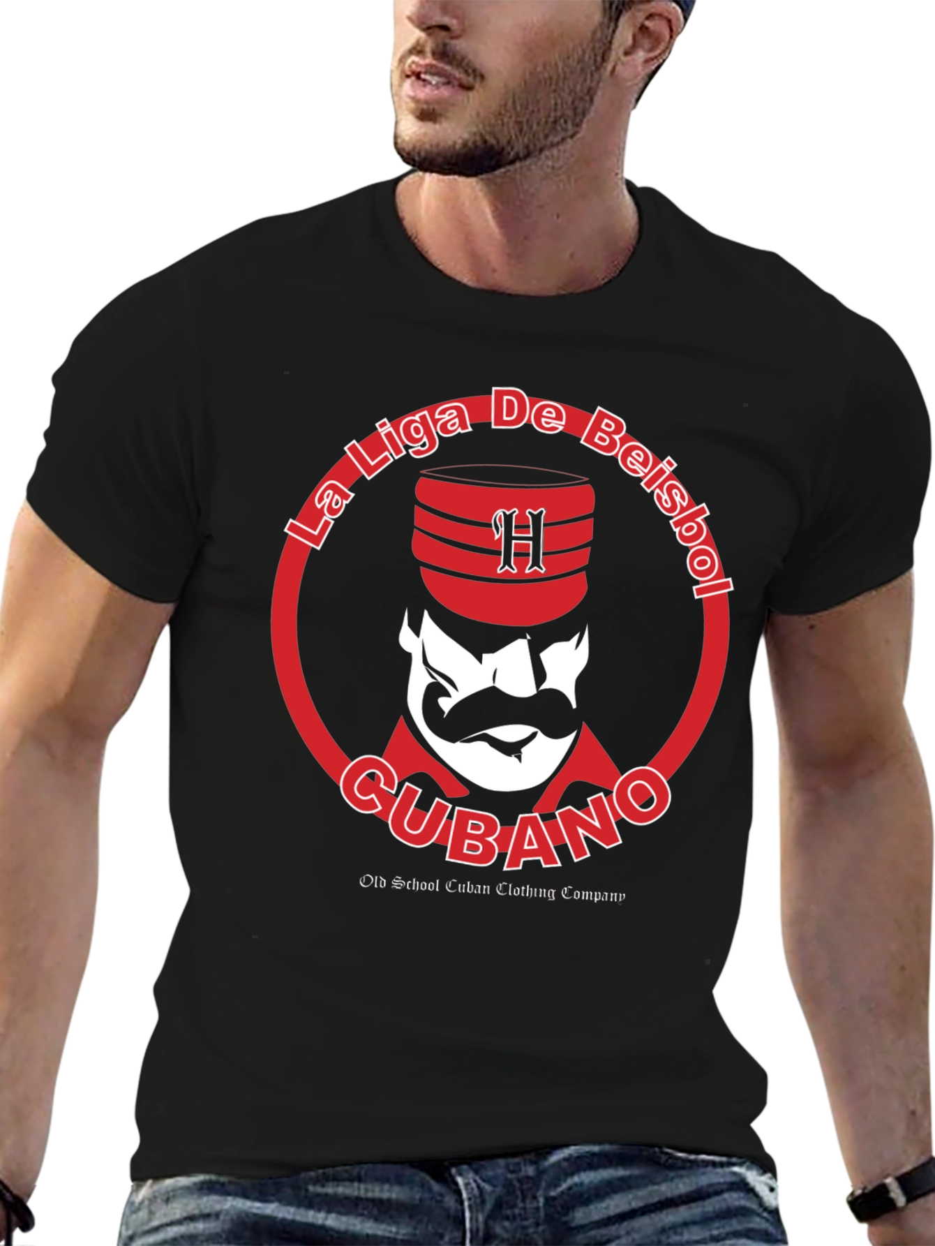 La Liga De Beisbol Cubano Black T-Shirt
