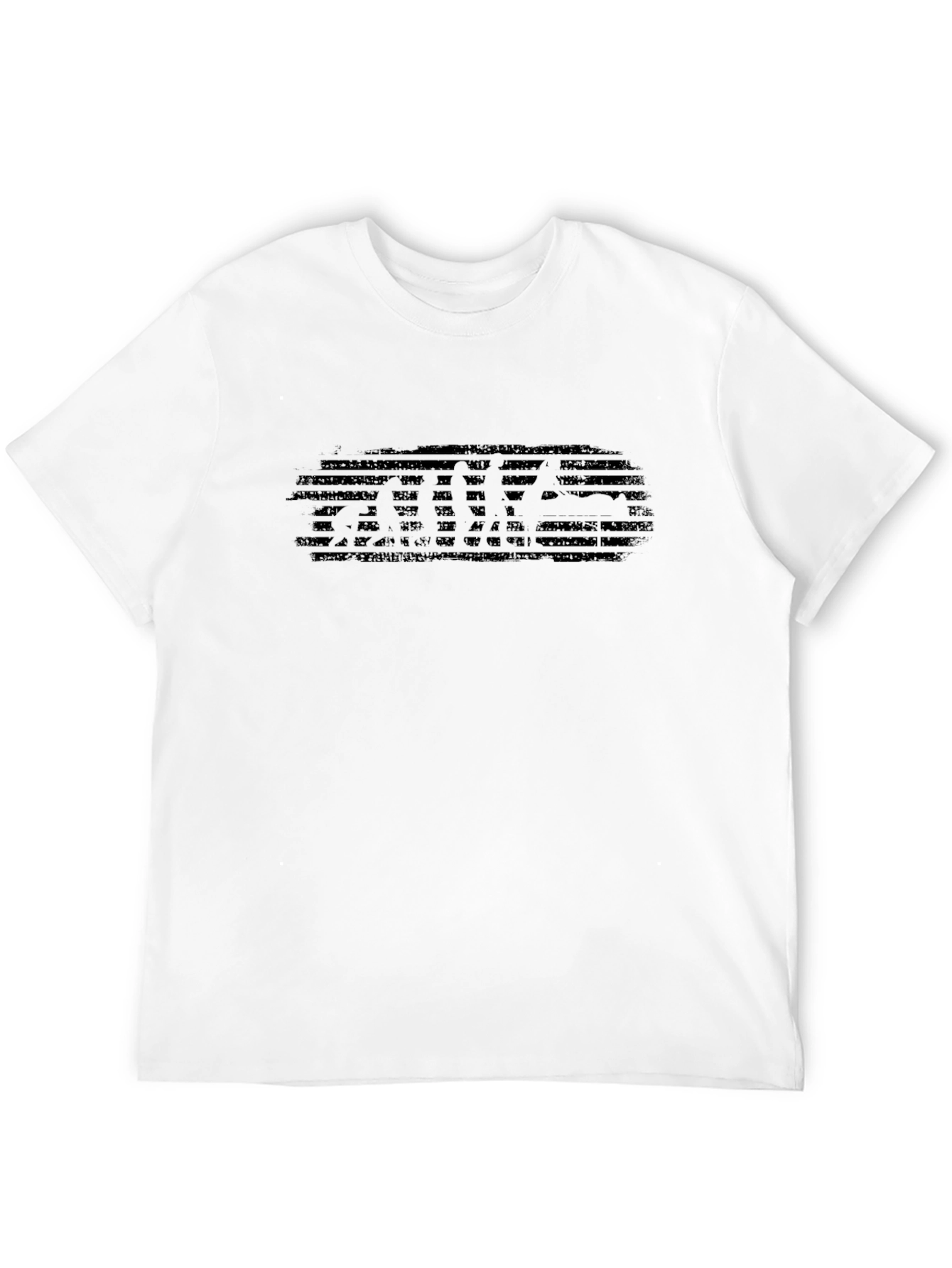 Black Graphic Print Mens T-Shirt