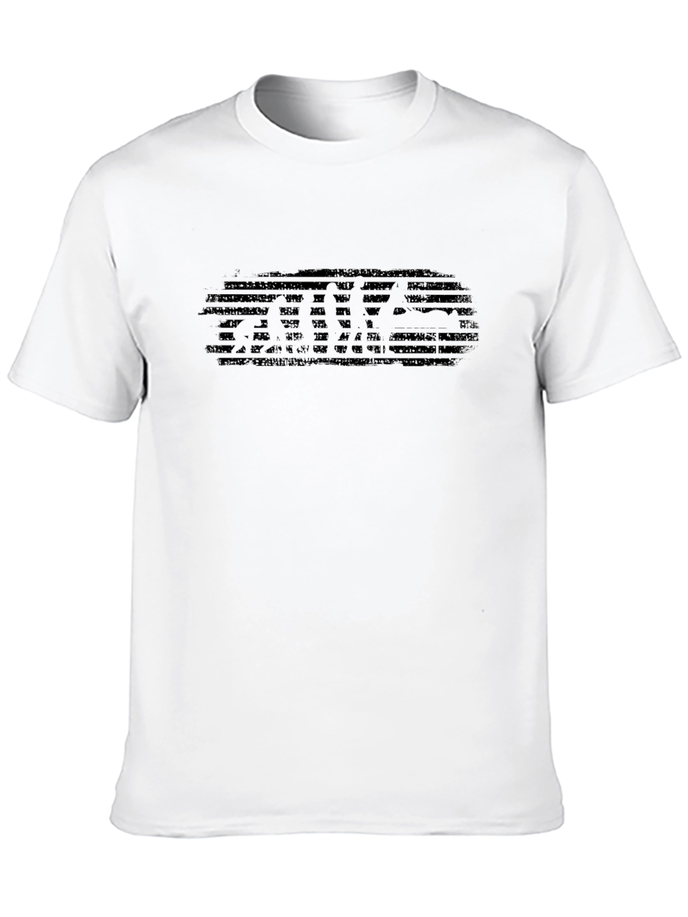 Black Graphic Print Mens T-Shirt