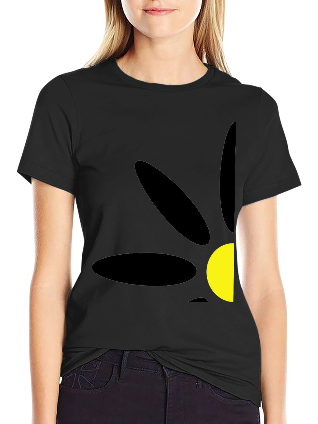 Abstract Floral Graphic T-Shirt