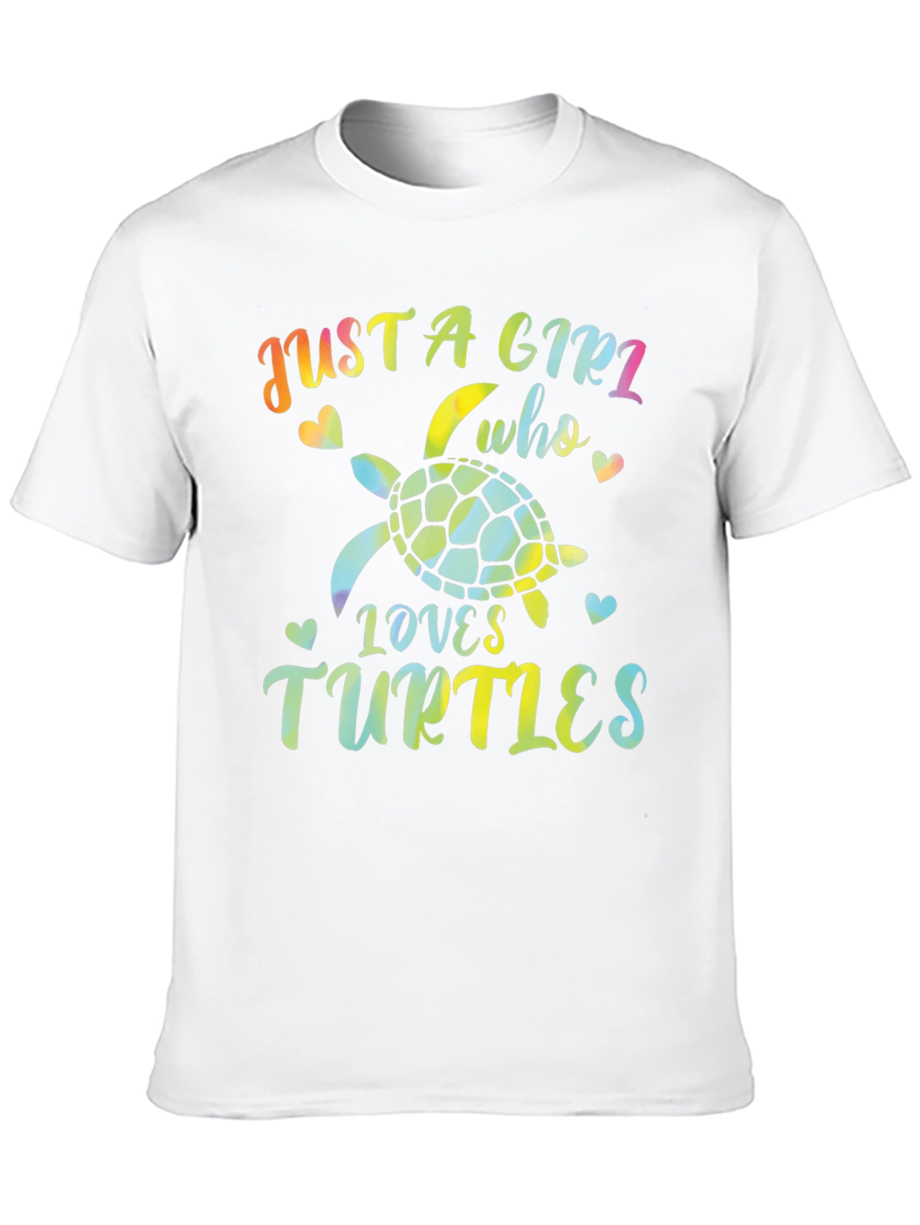 Just A Girl Who Loves Turtles Black T-Shirt