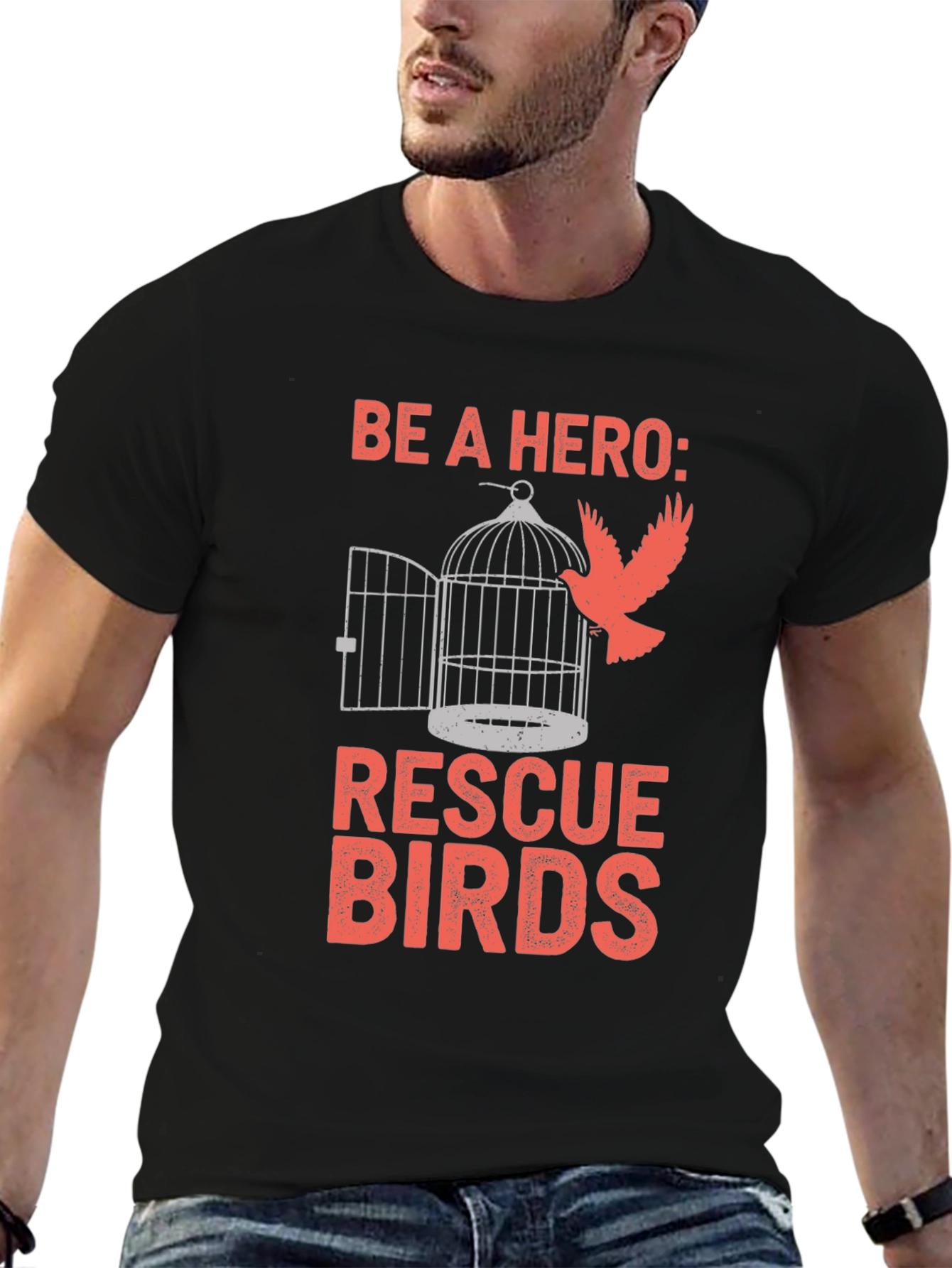 Be A Hero Rescue Birds Graphic Tee