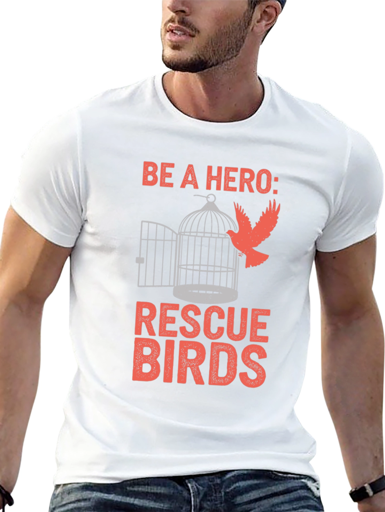 Be A Hero Rescue Birds Graphic Tee