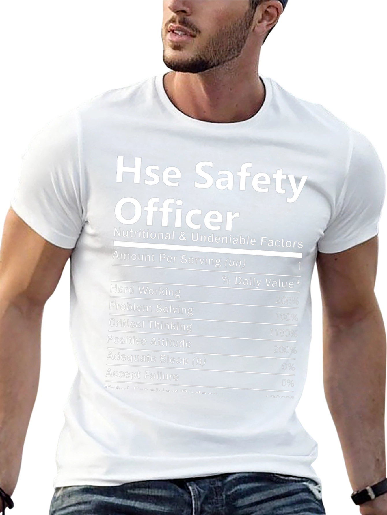 HSE Safety Officer Nutritional Facts Novelty T-Shirt