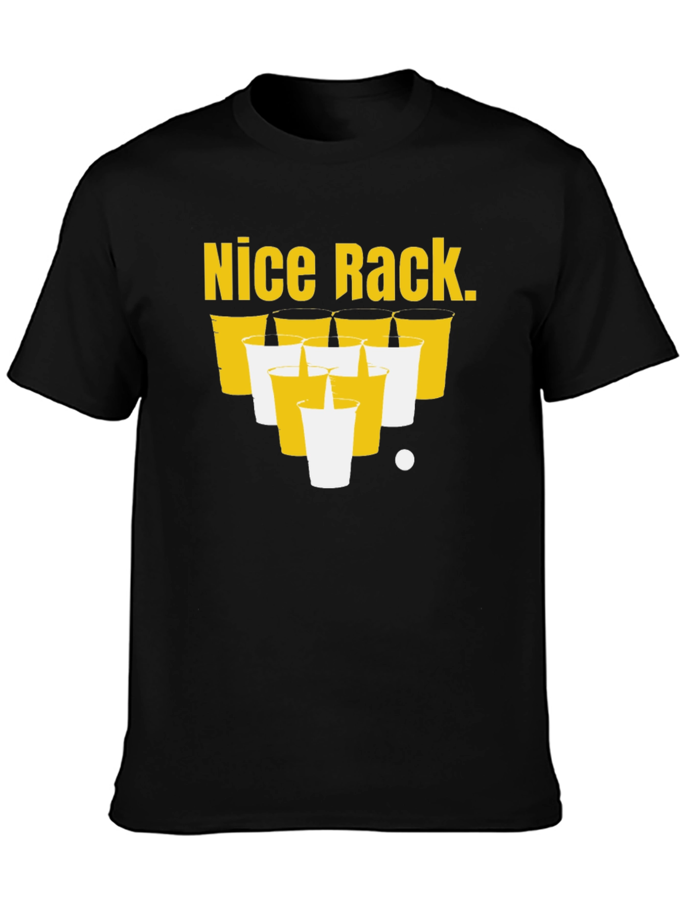 Nice Rack Beer Pong T-Shirt Funny Party Tee