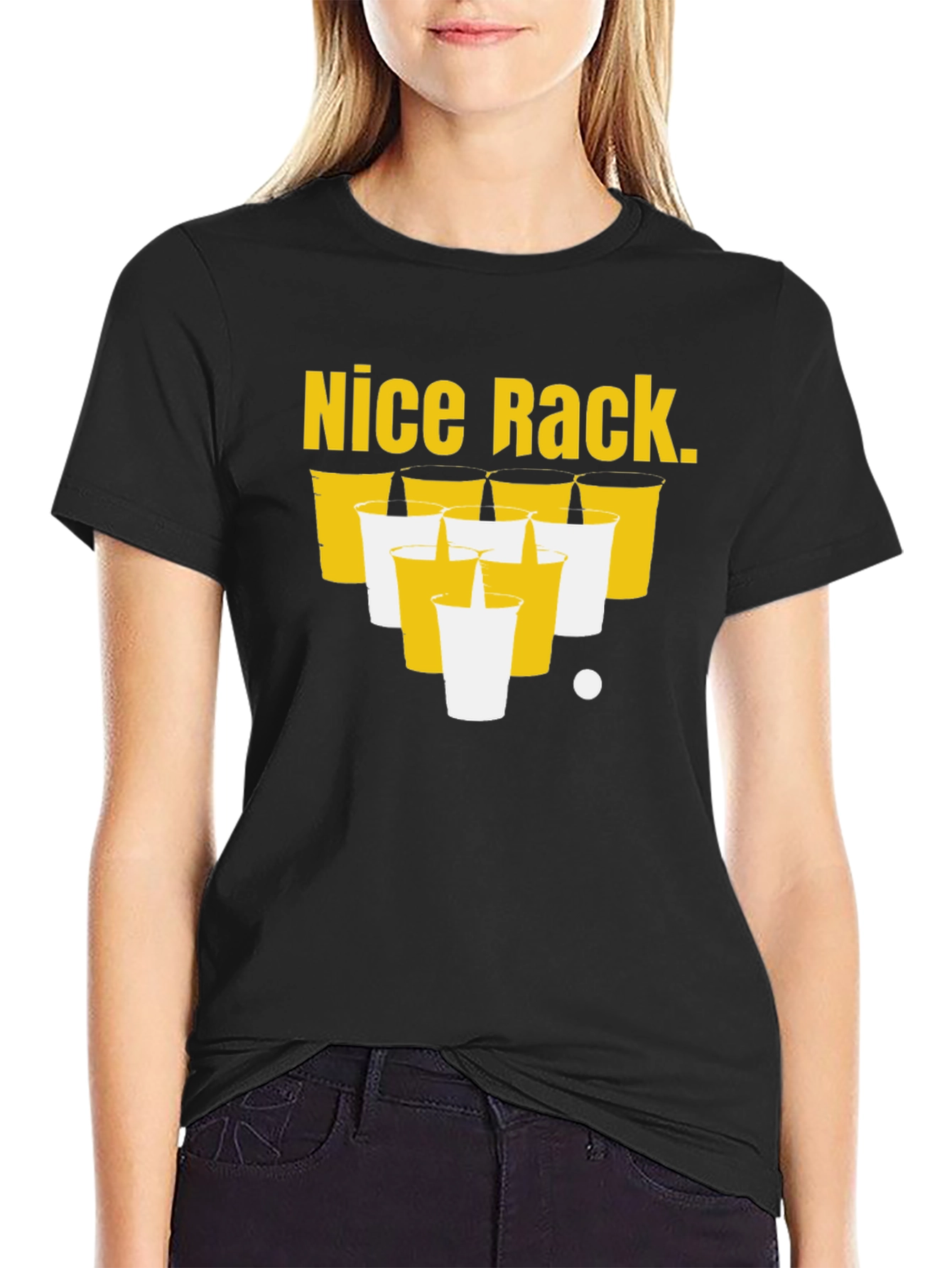 Nice Rack Beer Pong T-Shirt Funny Party Tee