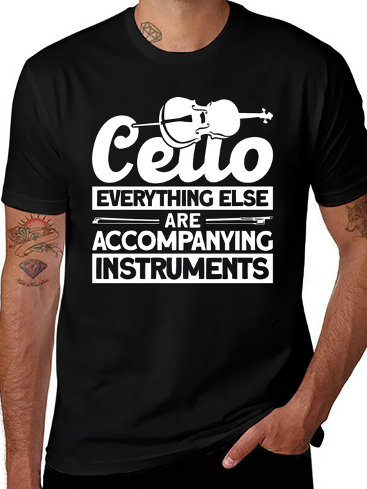Cello T-Shirt: Everything Else Instruments Funny Musician Tee