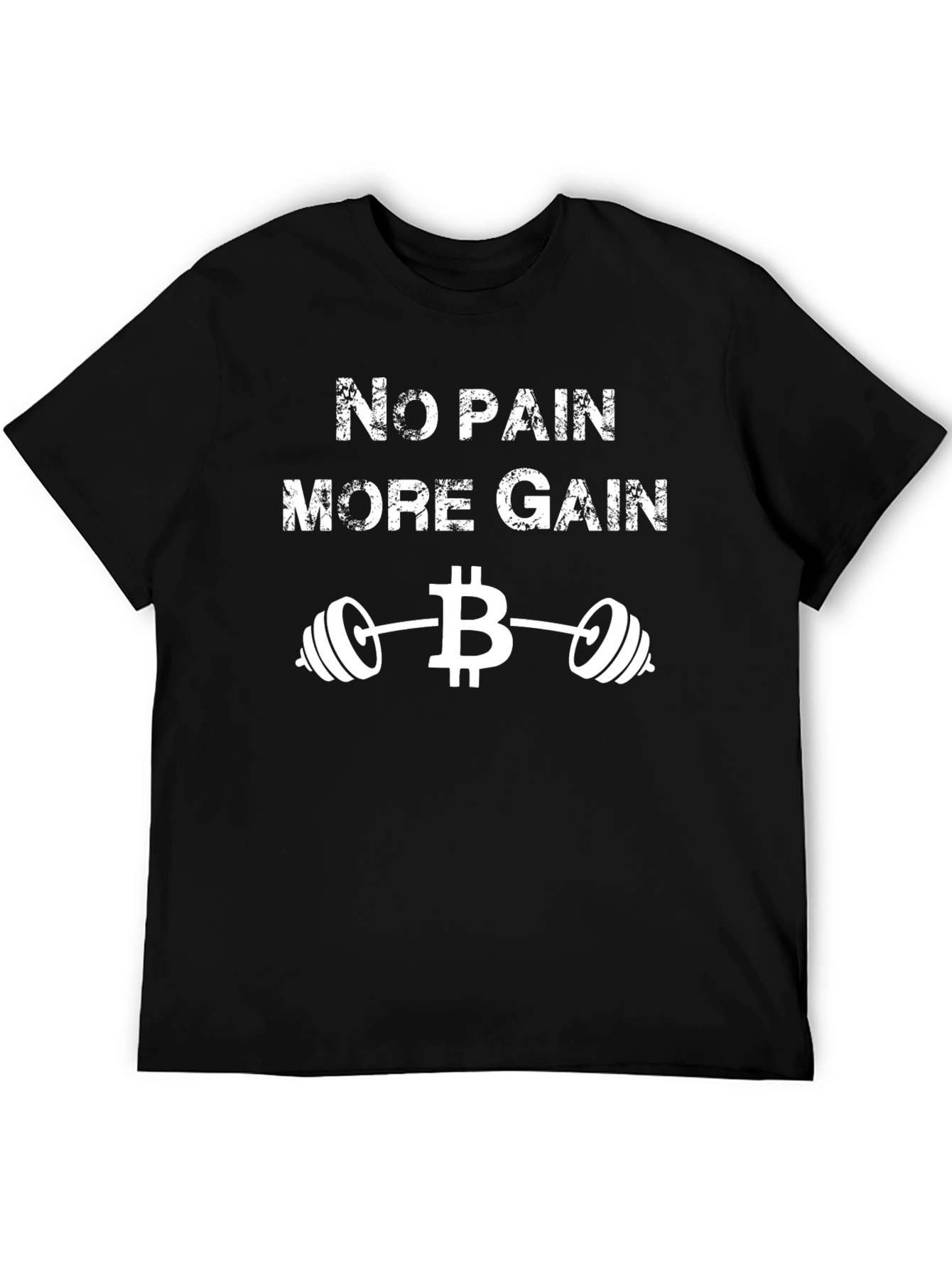 No Pain More Gain Bitcoin Gym T-Shirt