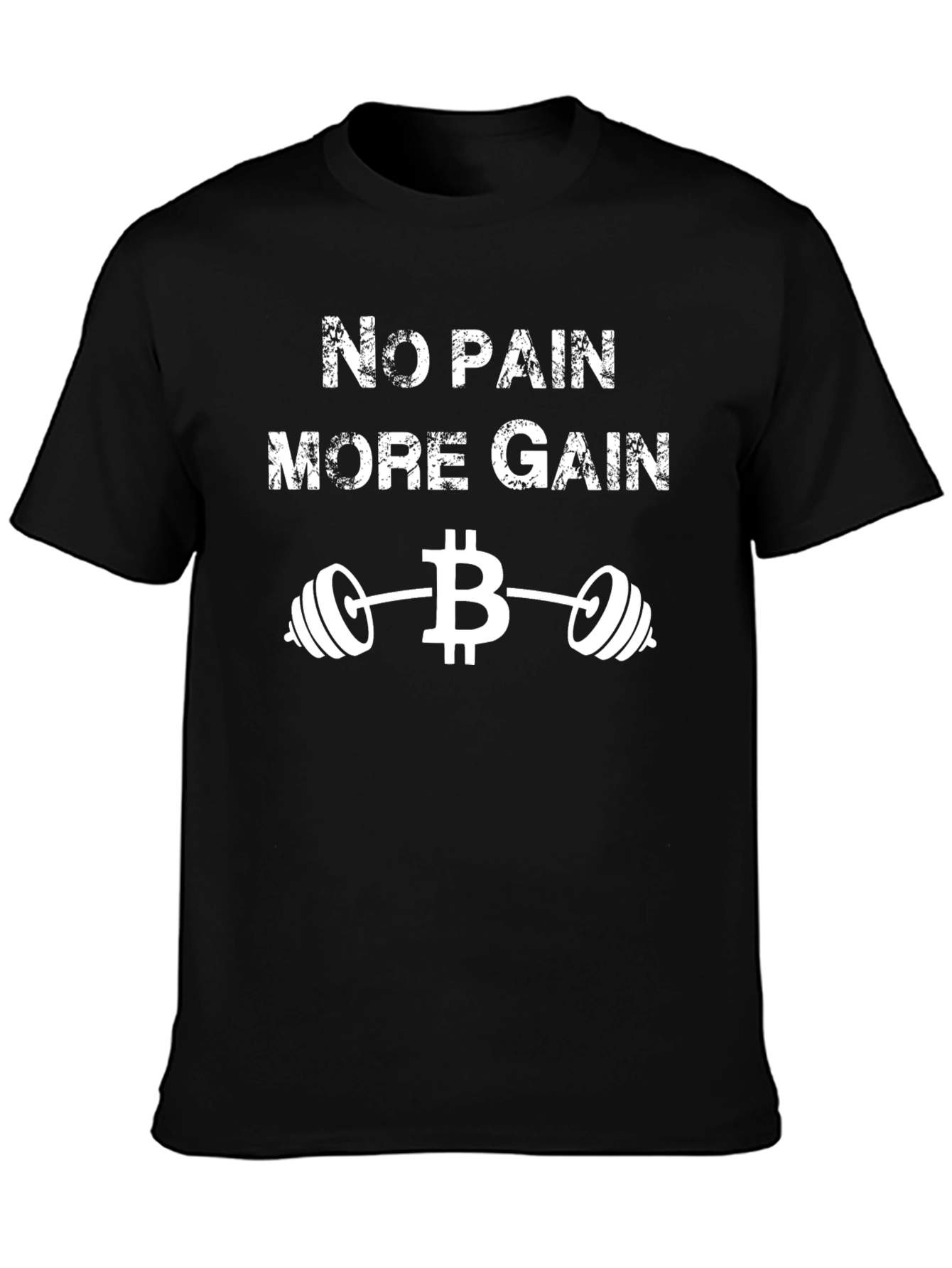 No Pain More Gain Bitcoin Gym T-Shirt