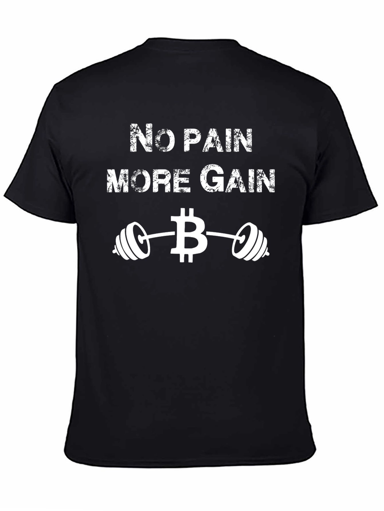 No Pain More Gain Bitcoin Gym T-Shirt