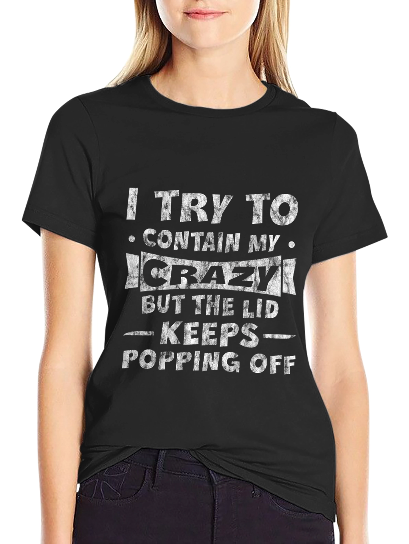 Crazy Lid Funny Graphic T-Shirt