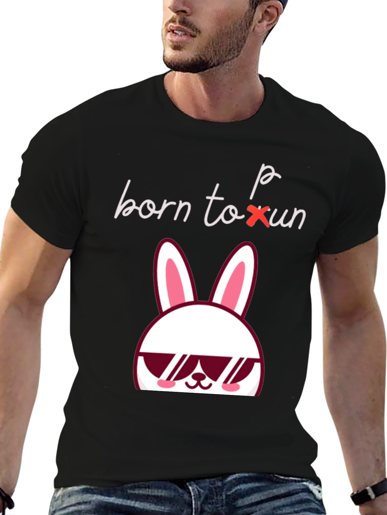 Born to Bun T-Shirt - Cool Bunny Design