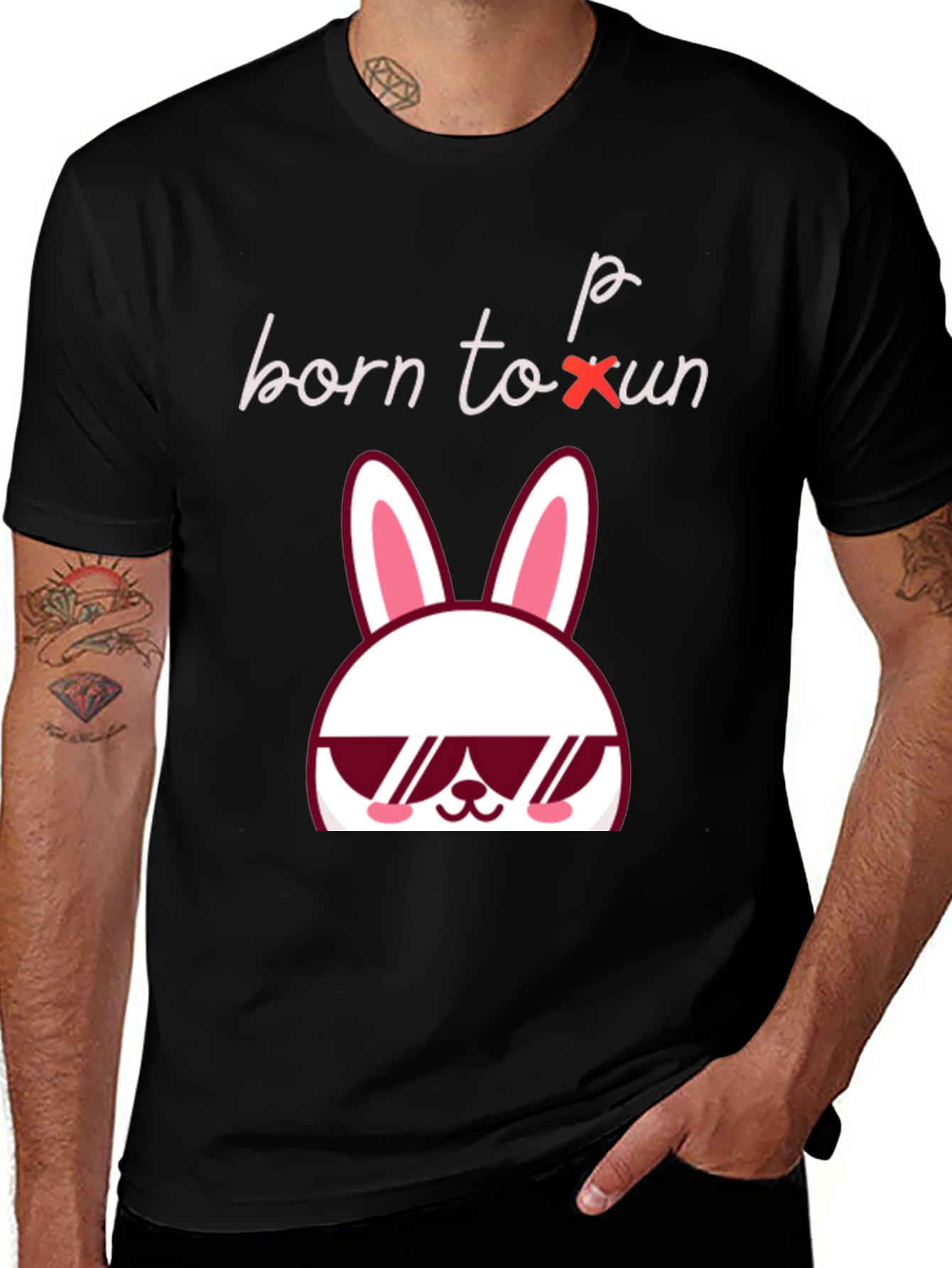Born to Bun T-Shirt - Cool Bunny Design