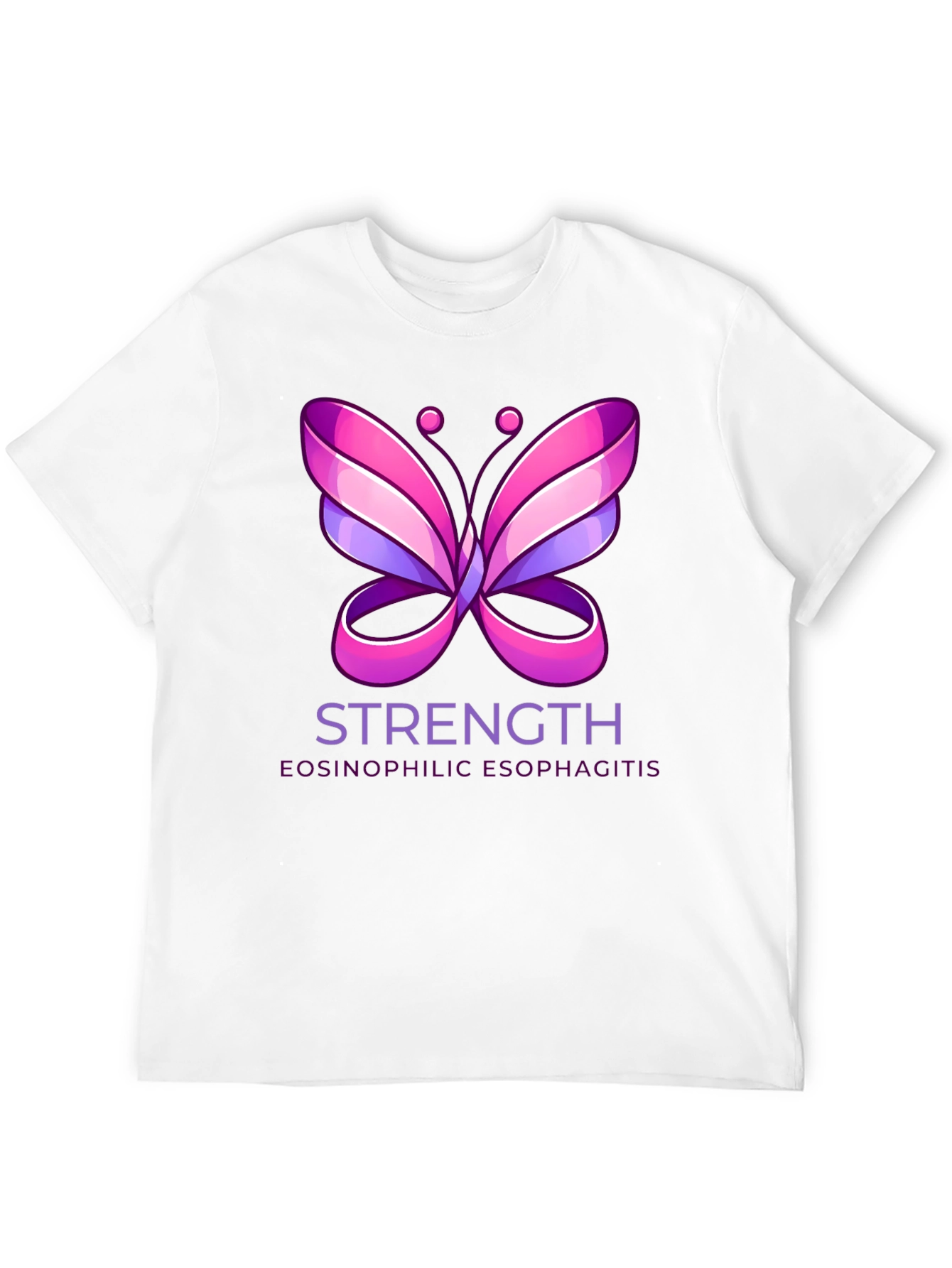 Eosinophilic Esophagitis Strength Butterfly T-Shirt