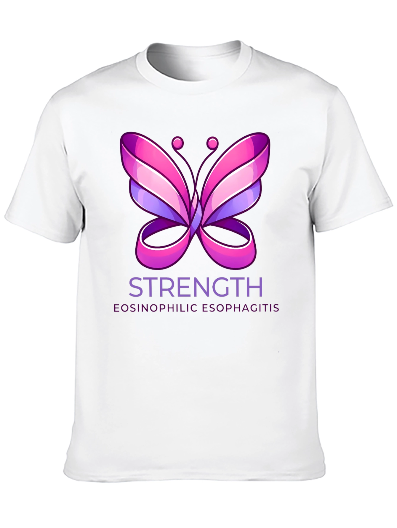 Eosinophilic Esophagitis Strength Butterfly T-Shirt