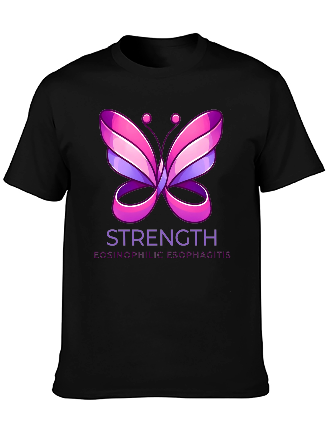 Eosinophilic Esophagitis Strength Butterfly T-Shirt