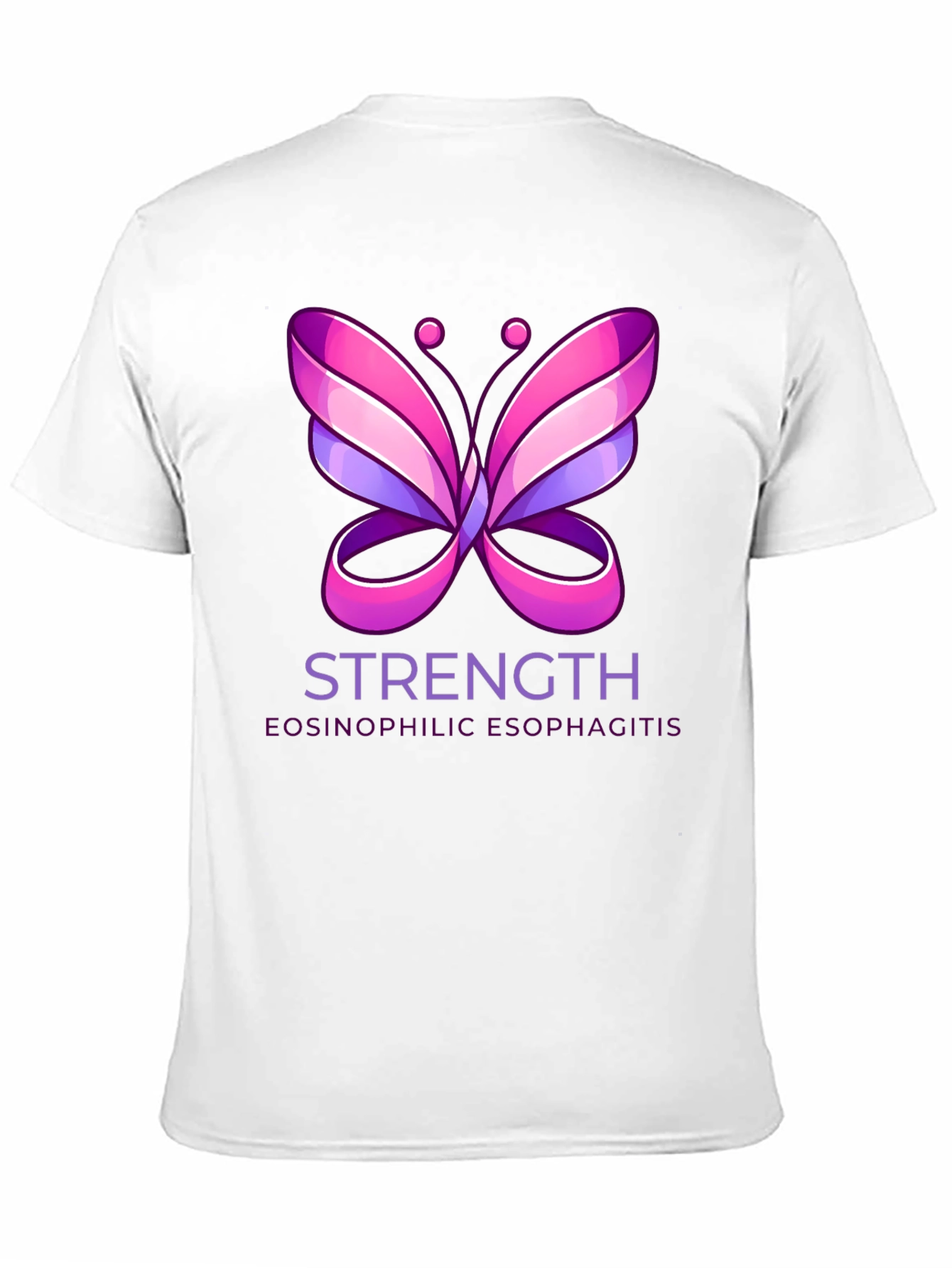 Eosinophilic Esophagitis Strength Butterfly T-Shirt