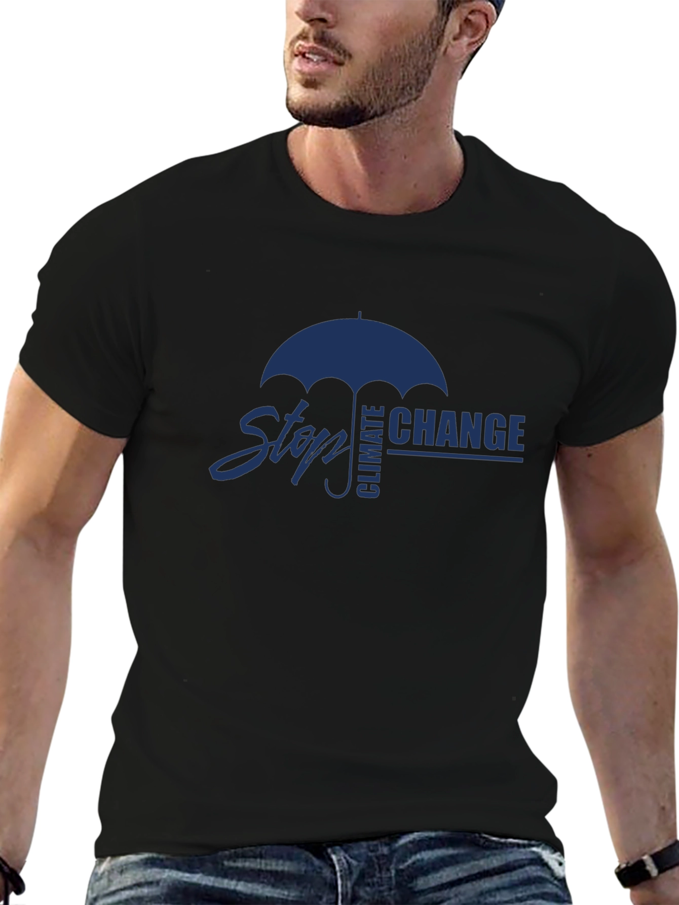 Stop Climate Change T-Shirt -  Eco-Friendly Fashion