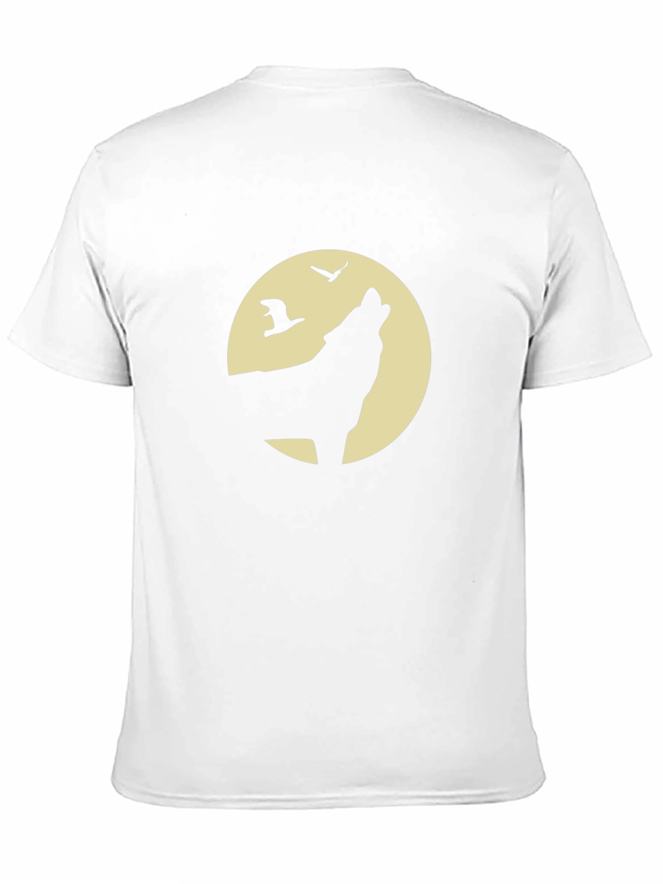 Wolf Howling Moon Graphic T-Shirt