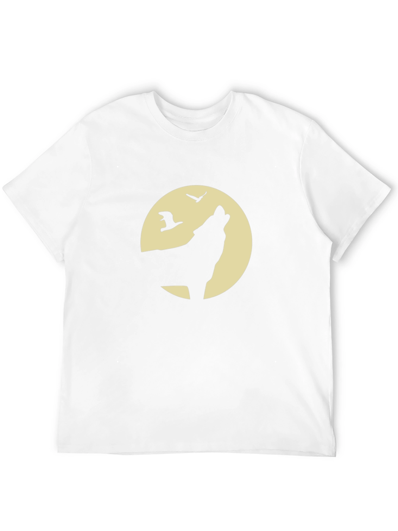 Wolf Howling Moon Graphic T-Shirt