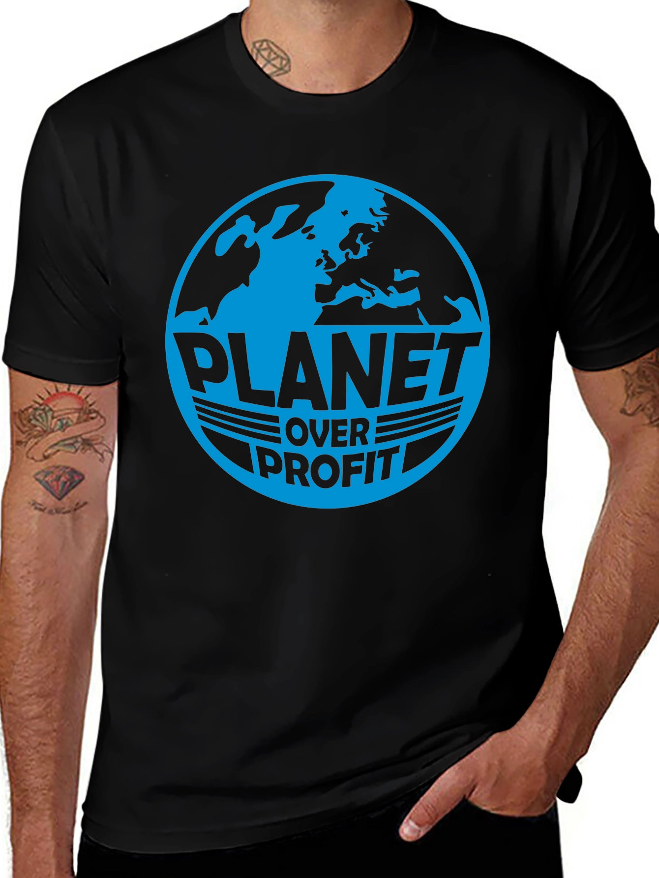 Planet Over Profit Graphic Tee - Earth Day