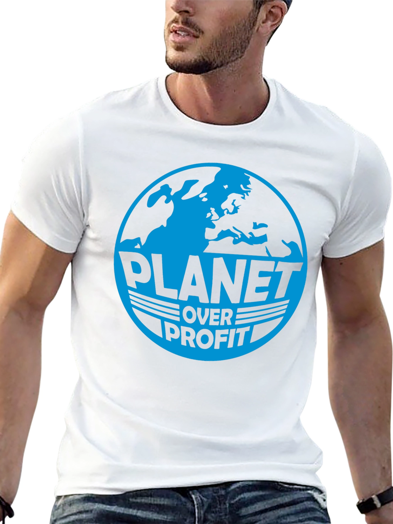 Planet Over Profit Graphic Tee - Earth Day