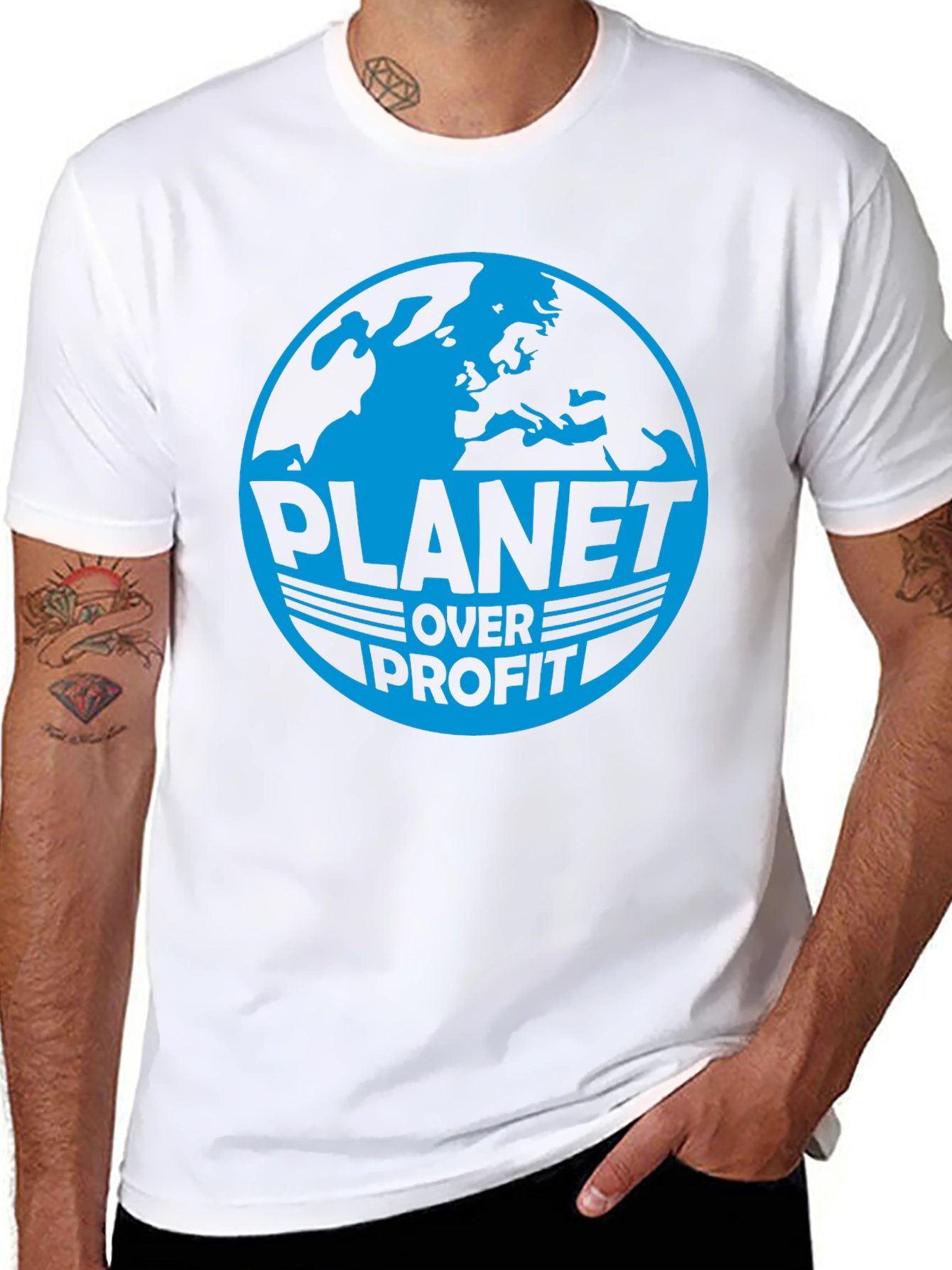 Planet Over Profit Graphic Tee - Earth Day