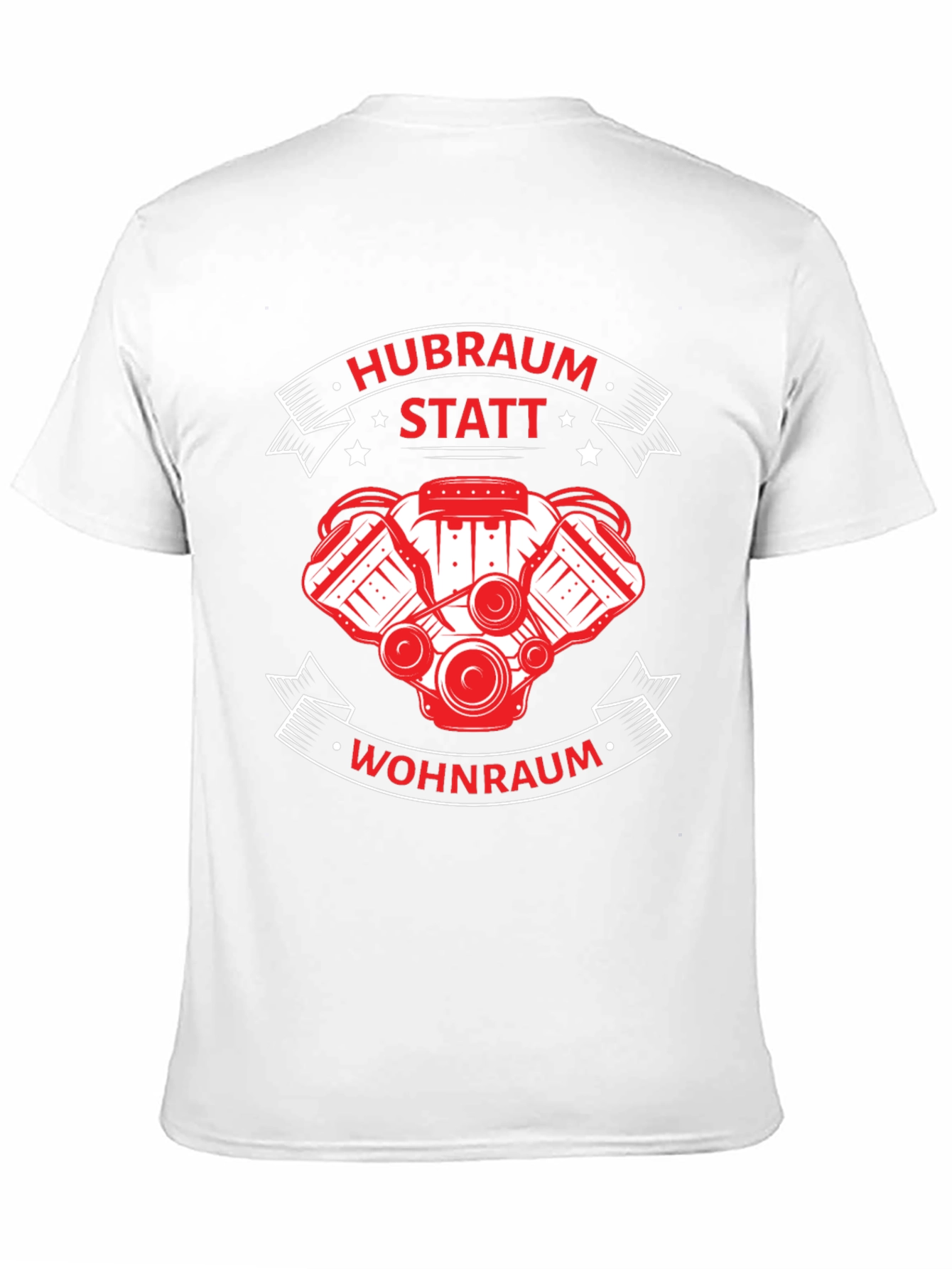 Hubraum Statt Wohnraum Black T-Shirt