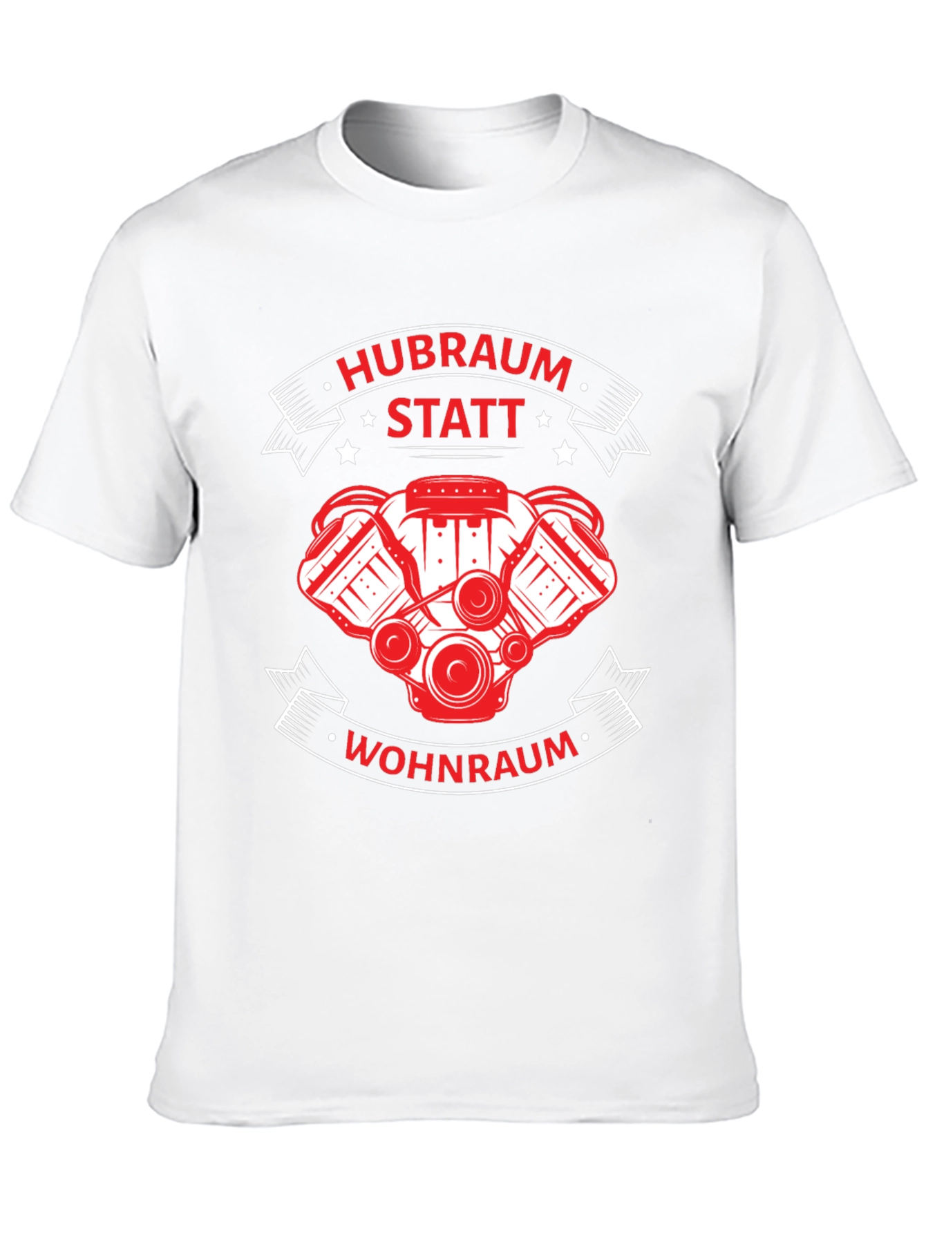 Hubraum Statt Wohnraum Black T-Shirt