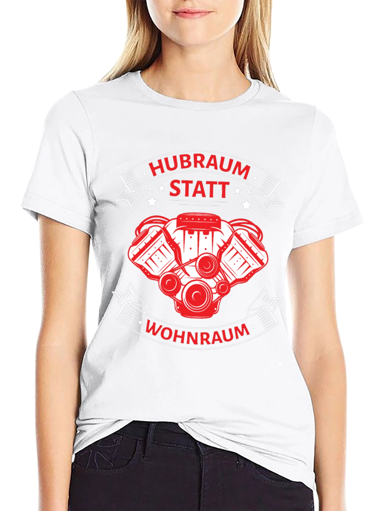 Hubraum Statt Wohnraum Black T-Shirt