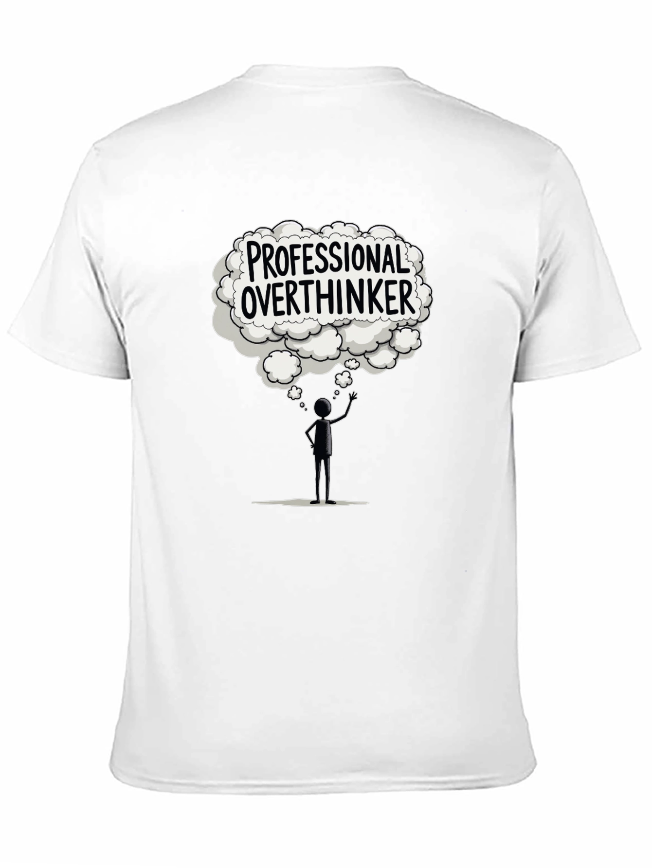 Professional Overthinker Black T-Shirt