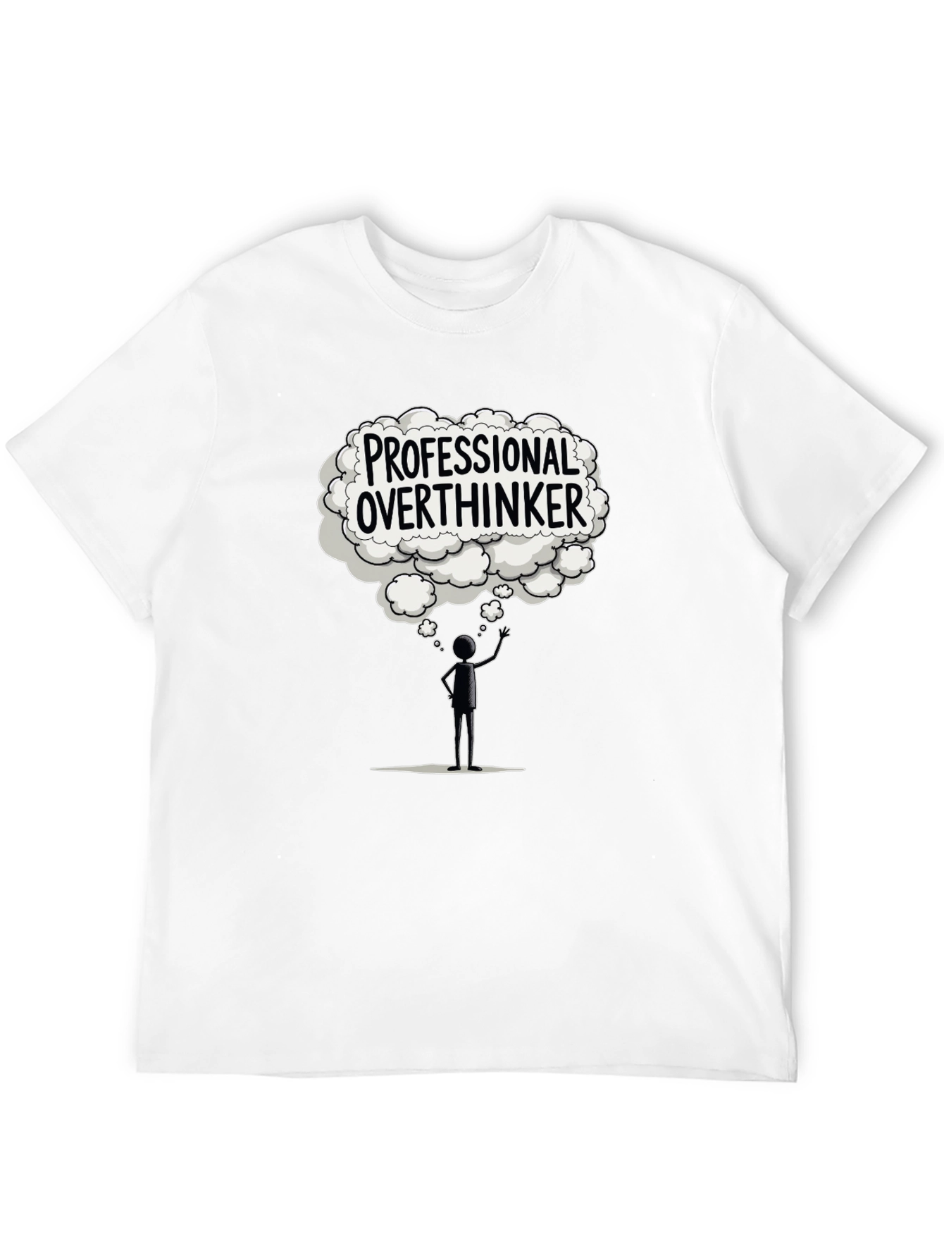 Professional Overthinker Black T-Shirt