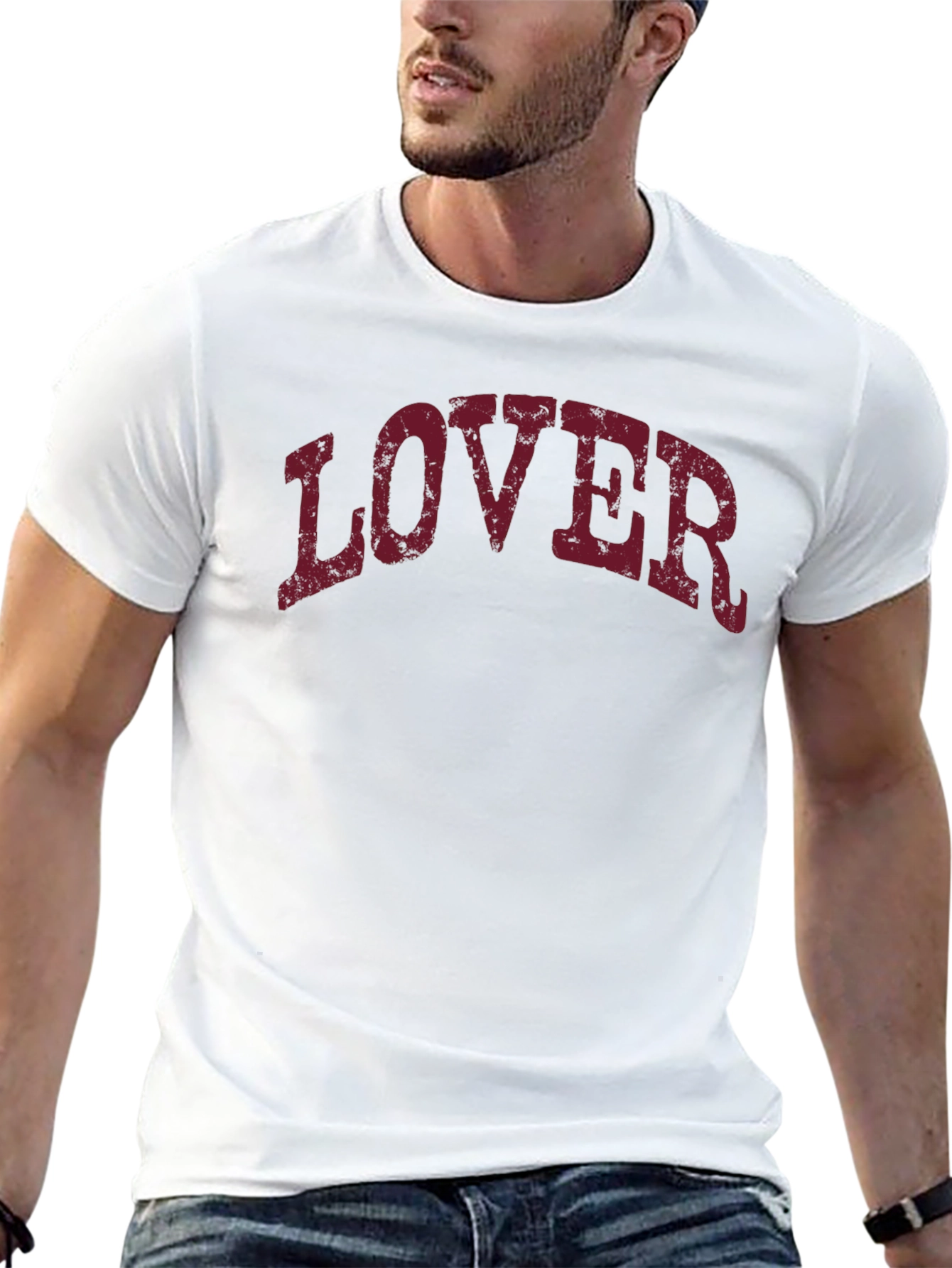 Lover Graphic Tee - Unisex Black Cotton Blend T-Shirt