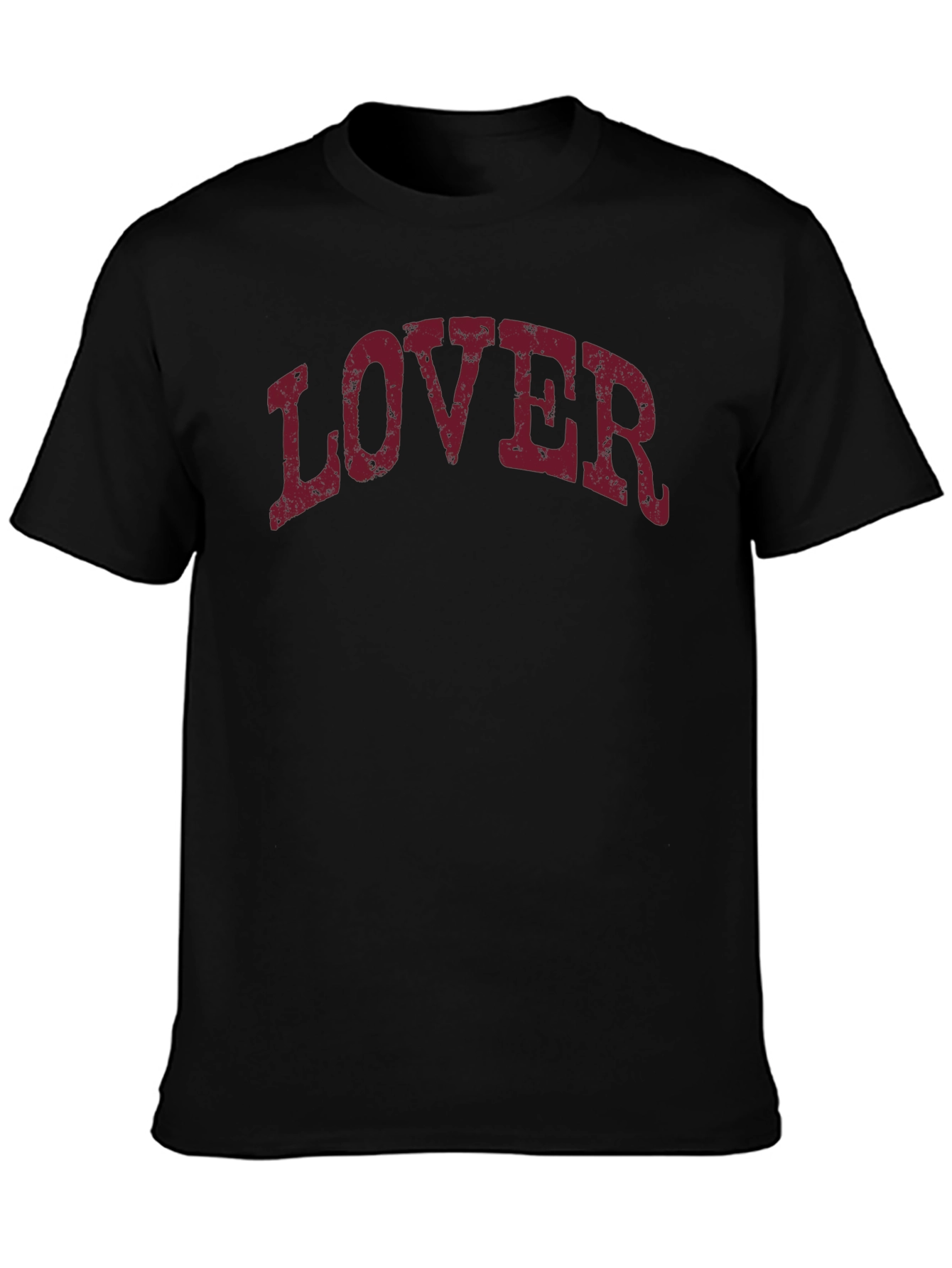 Lover Graphic Tee - Unisex Black Cotton Blend T-Shirt