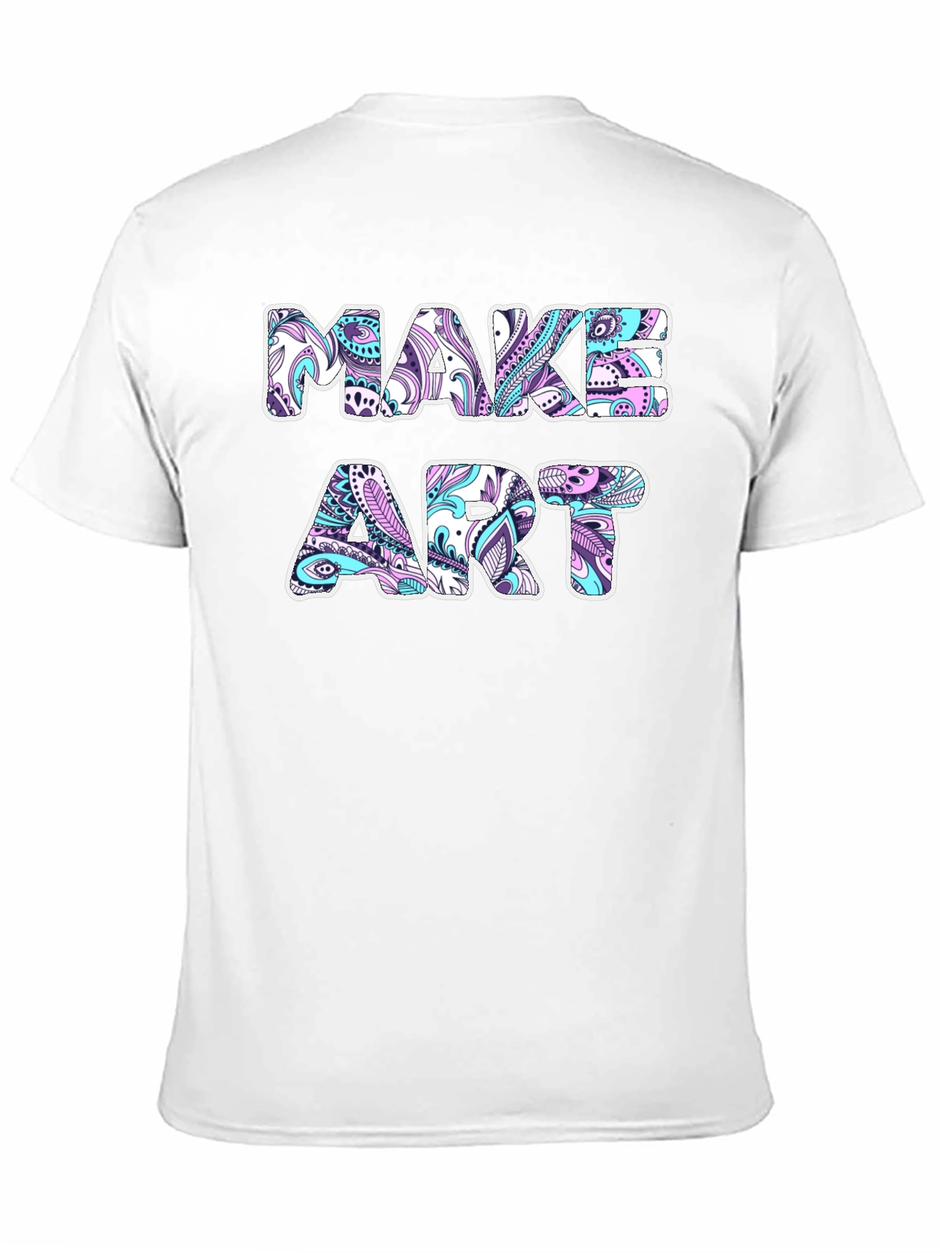 Make Art Graphic Tee - Black Cotton T-Shirt