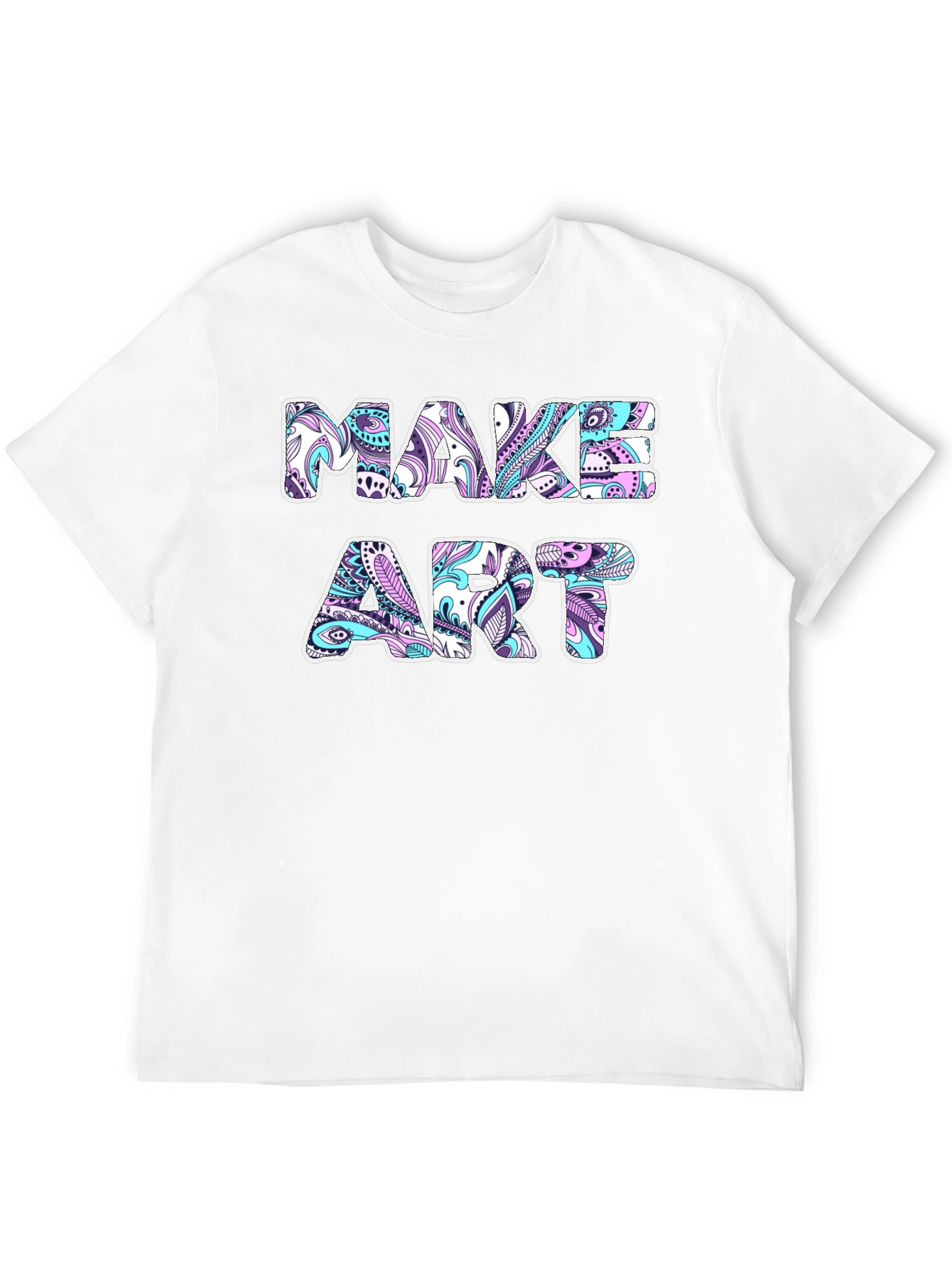 Make Art Graphic Tee - Black Cotton T-Shirt