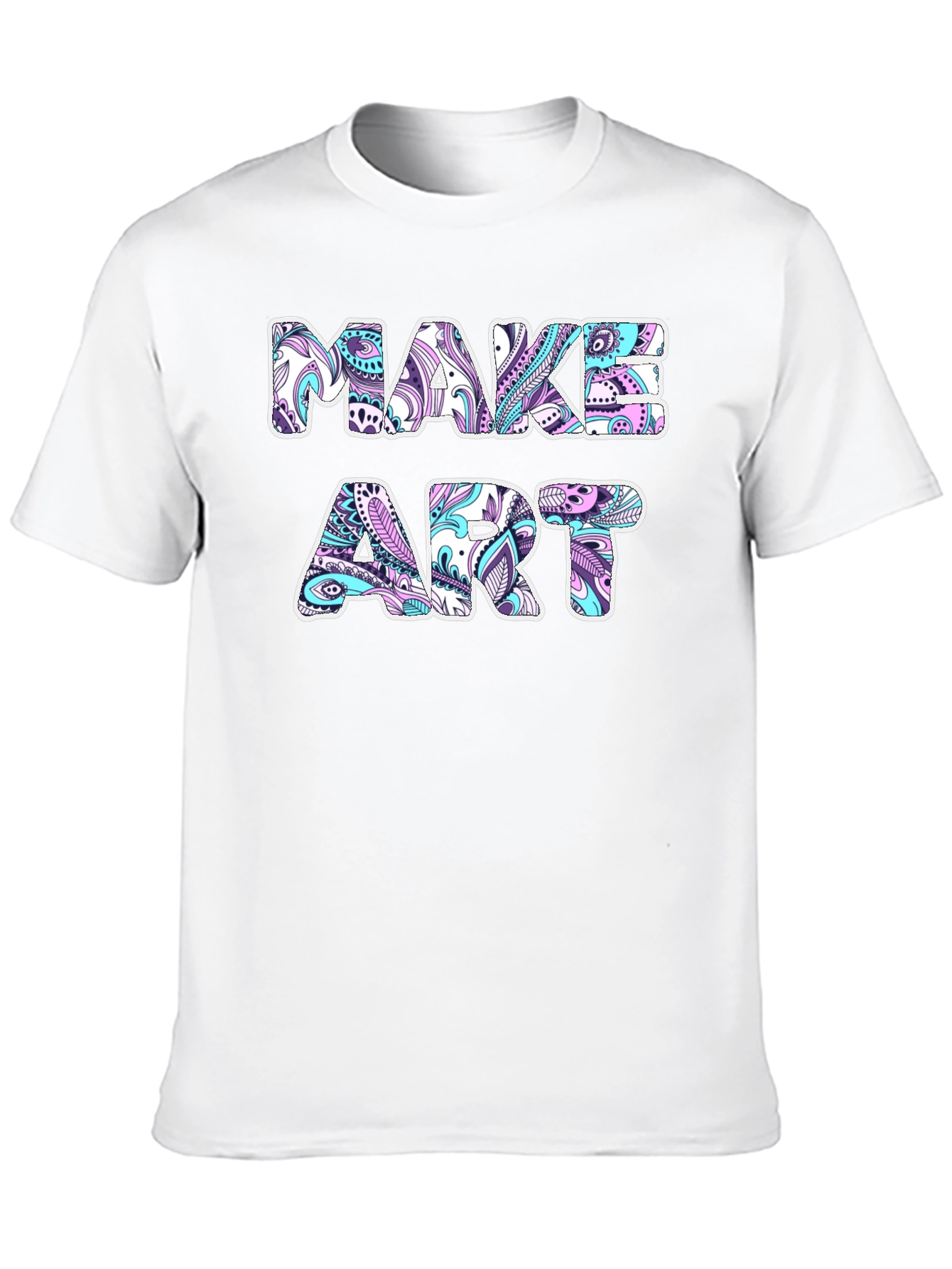 Make Art Graphic Tee - Black Cotton T-Shirt
