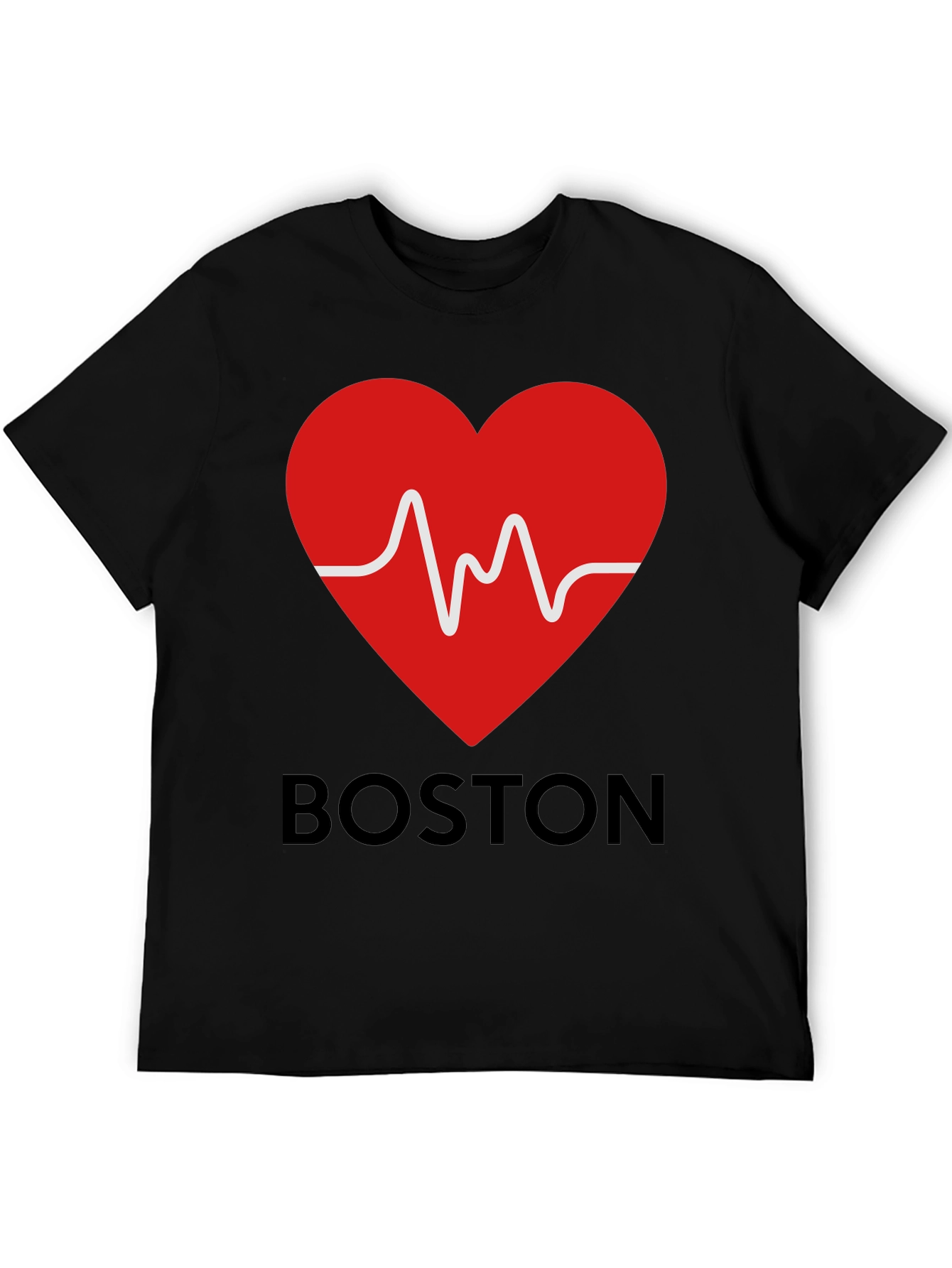 Boston Heartbeat Graphic T-Shirt