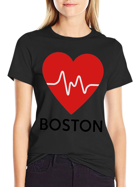 Boston Heartbeat Graphic T-Shirt
