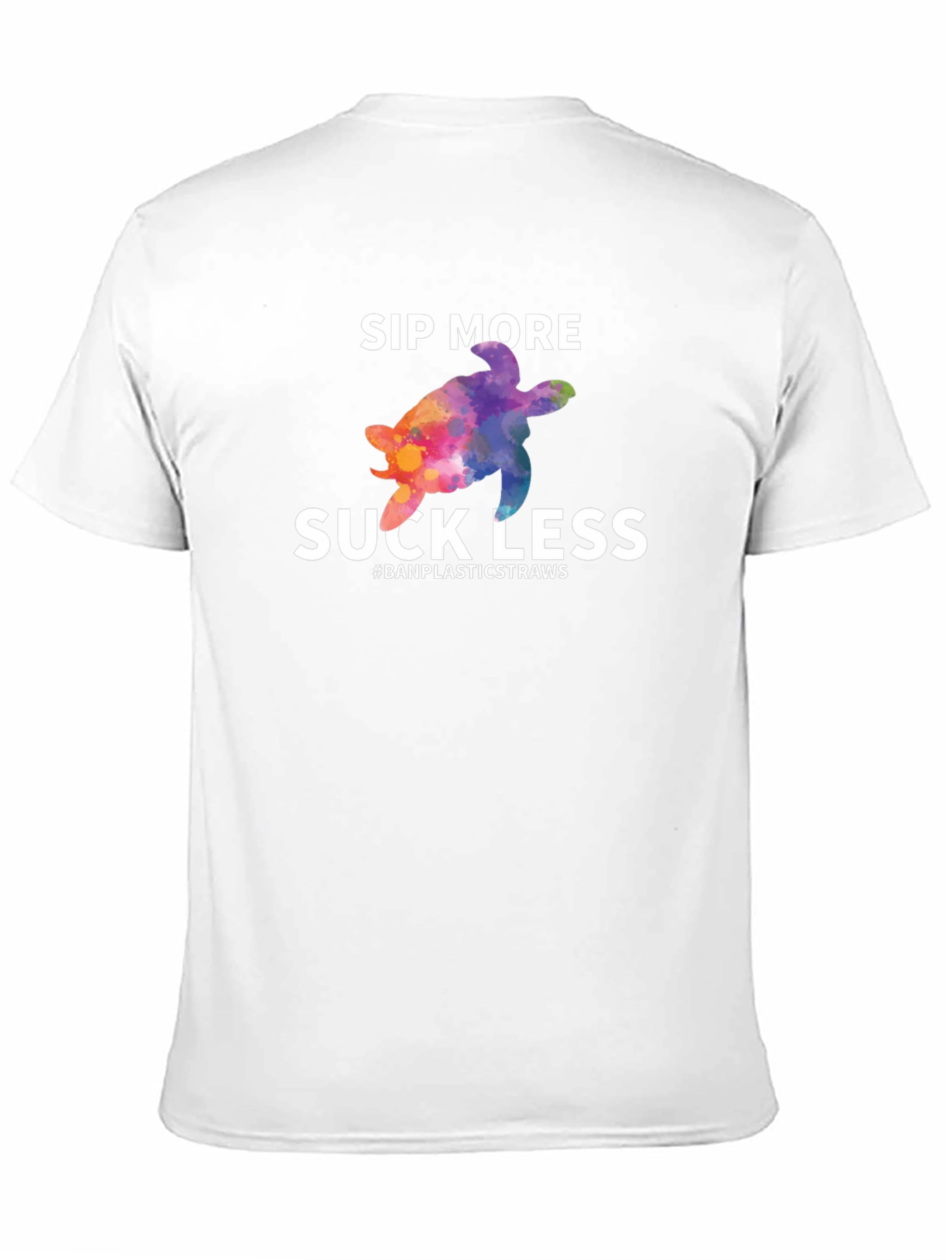 Sip More Suck Less Turtle Graphic T-Shirt