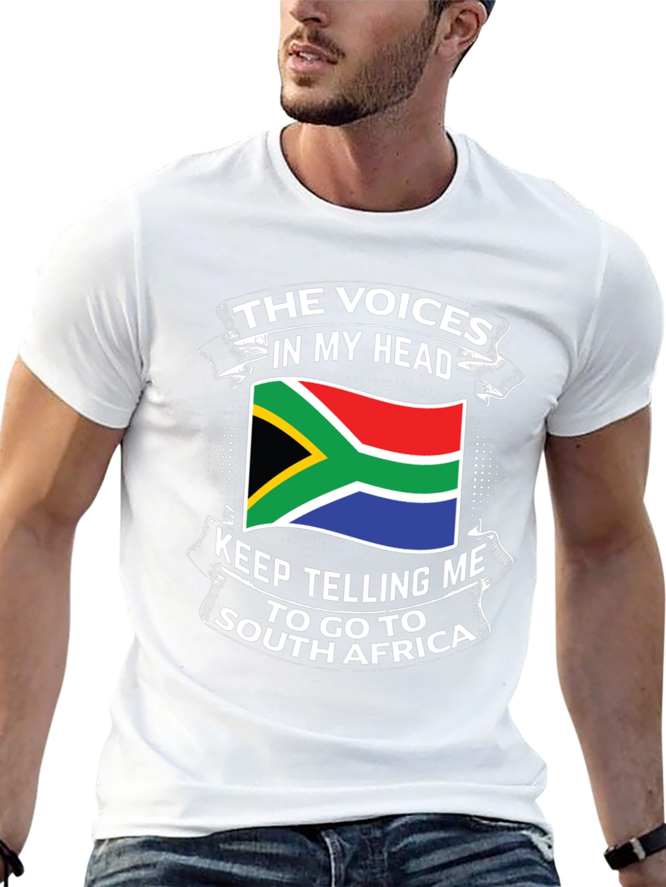 South Africa Flag T-Shirt - Voices In My Head