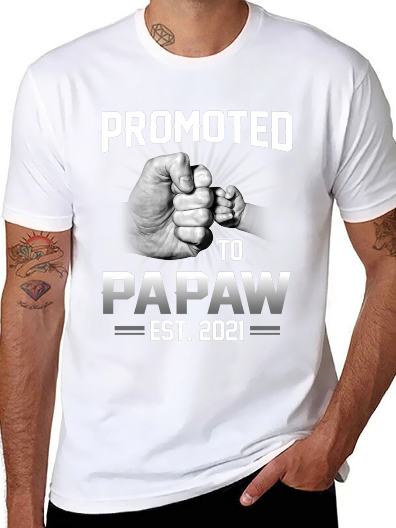 Promoted to Papaw EST. 2021 T-Shirt