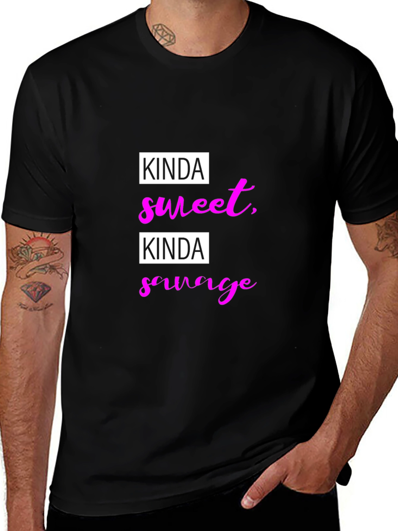 Kinda Sweet Kinda Savage Black T-Shirt